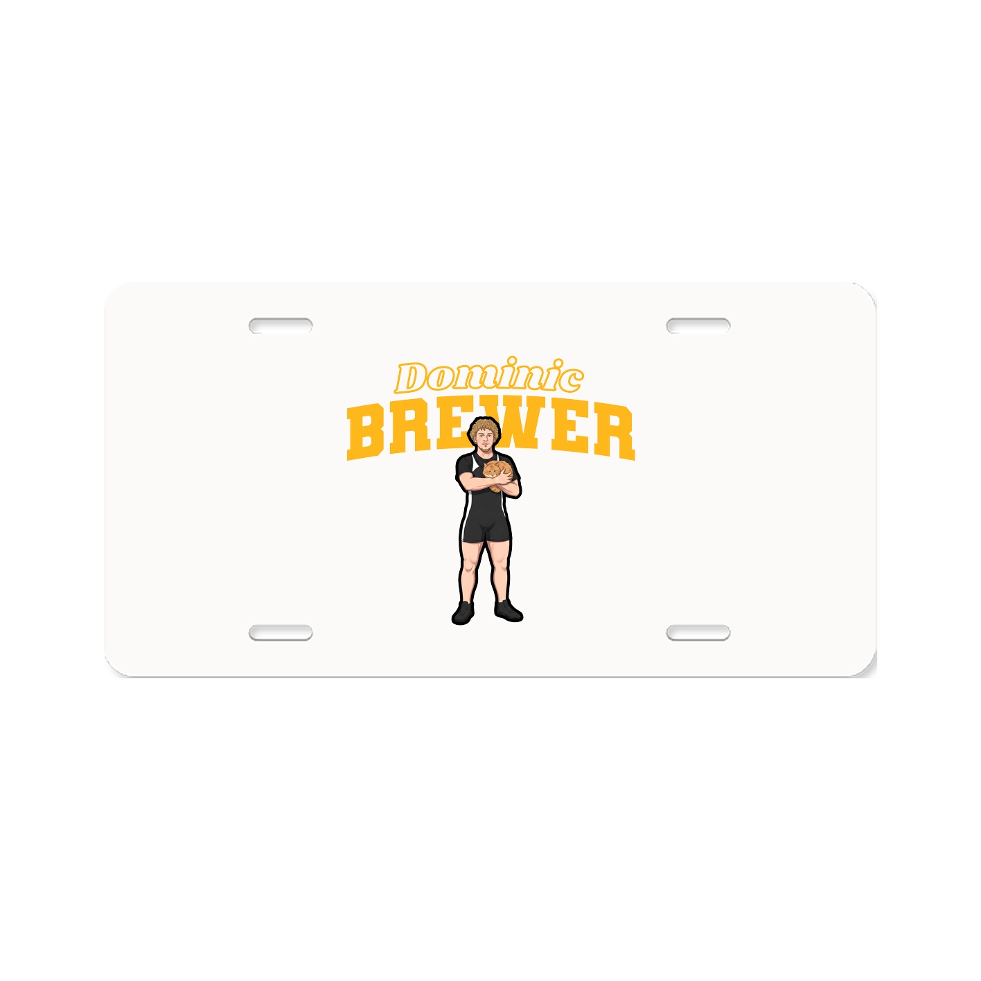 License Plate — Name Arch in Classic
