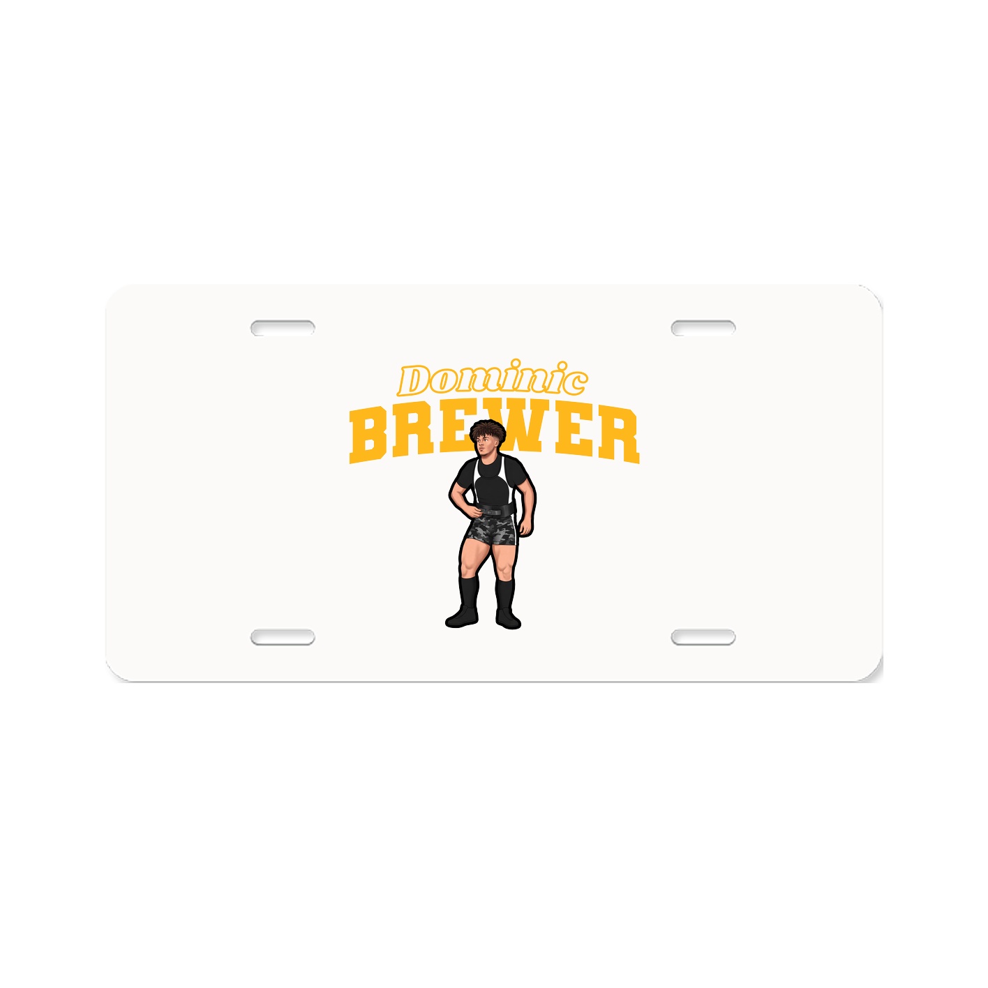 License Plate — Name Arch in Classic