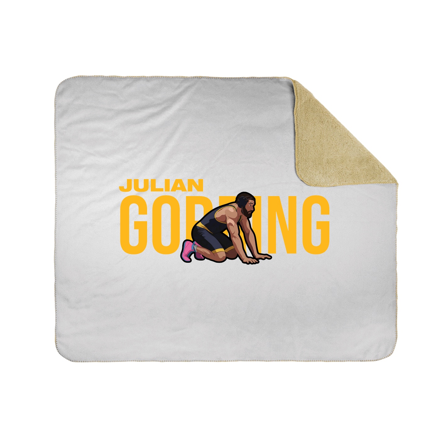 Throw Blanket — Player Name in White