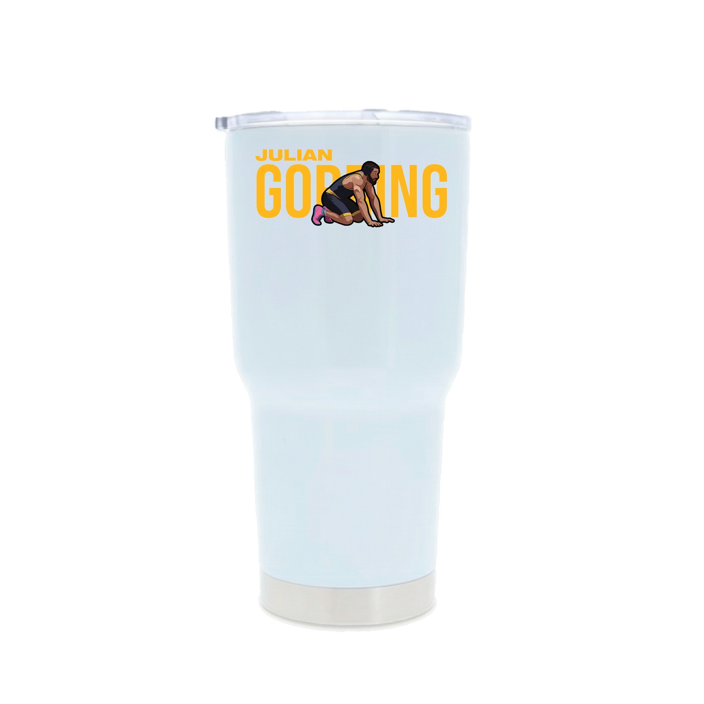 30oz Stainless Steel Tumbler — Player Name in White