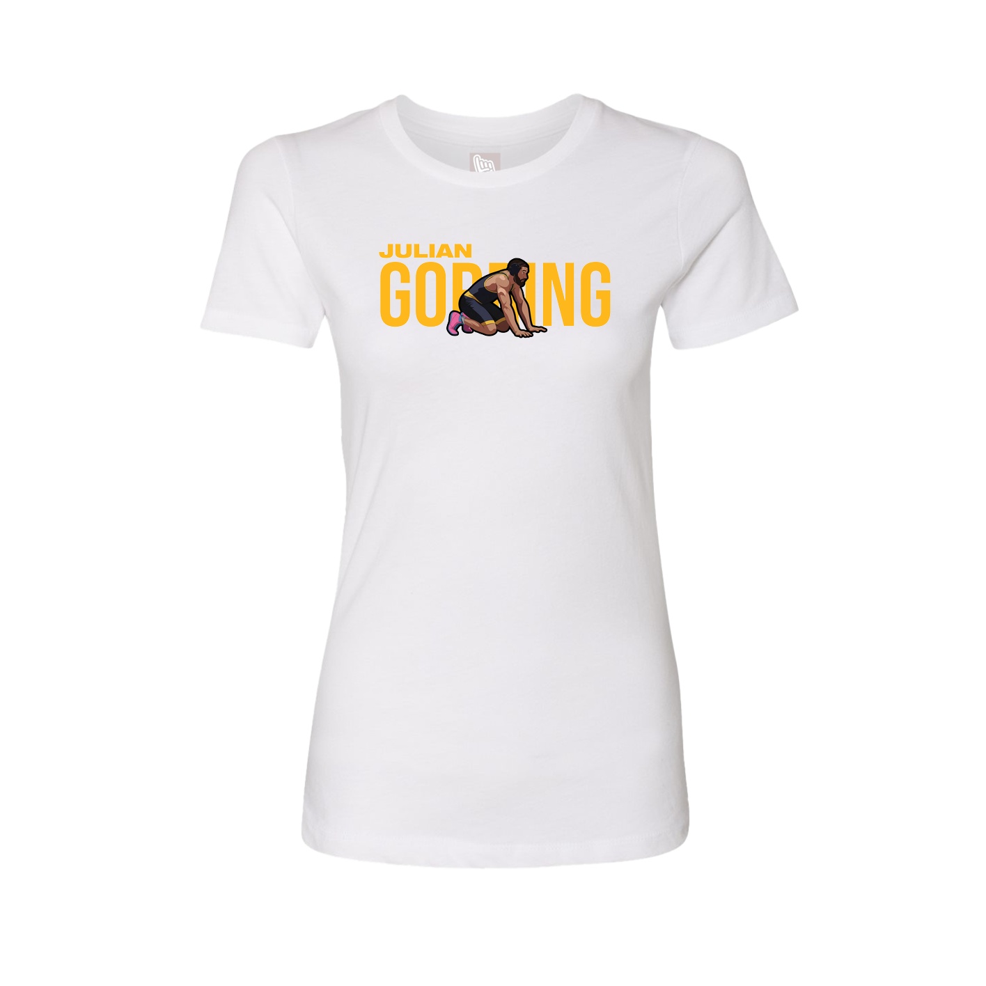 Fitted Women's Tee — Player Name in White