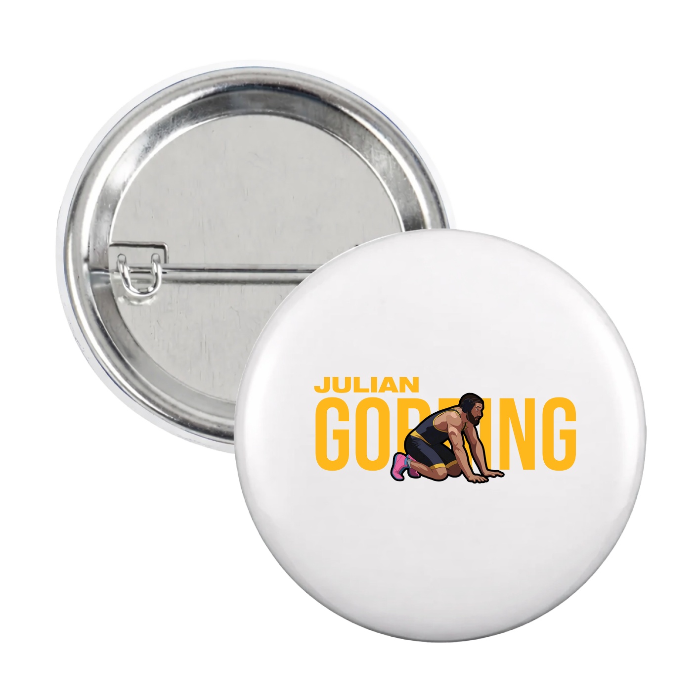 Game Day Button — Player Name in White