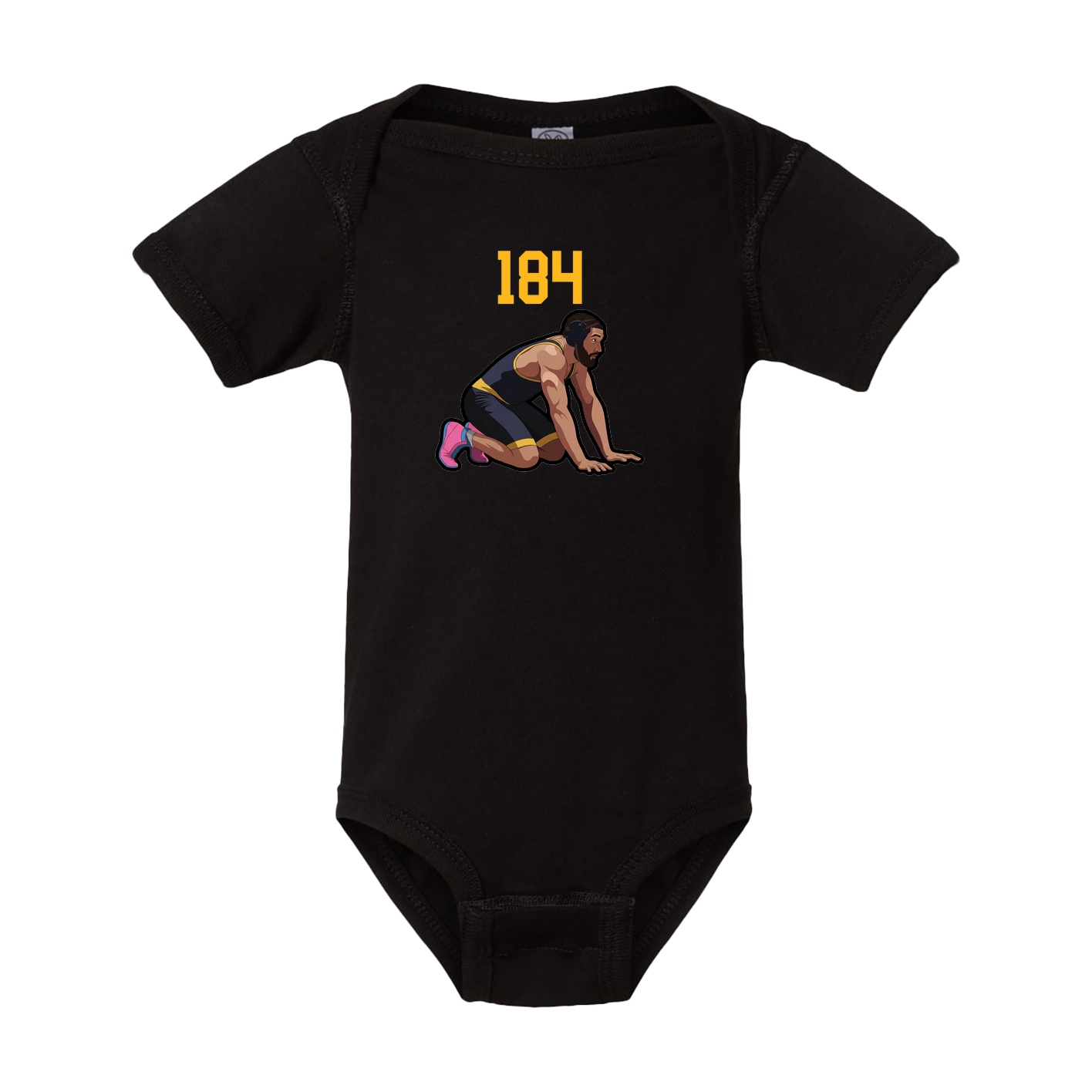 Baby Onesie — Number Top in Black