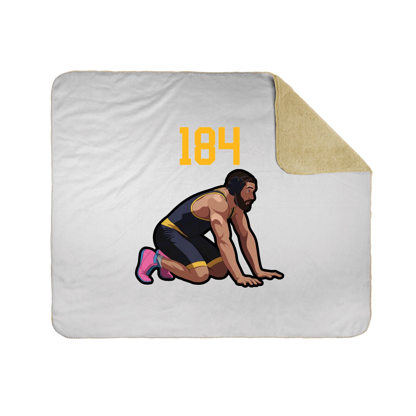 Throw Blanket — Number Top in White
