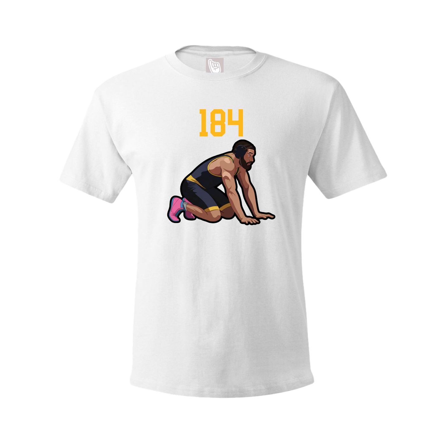 Youth Tee — Number Top in White