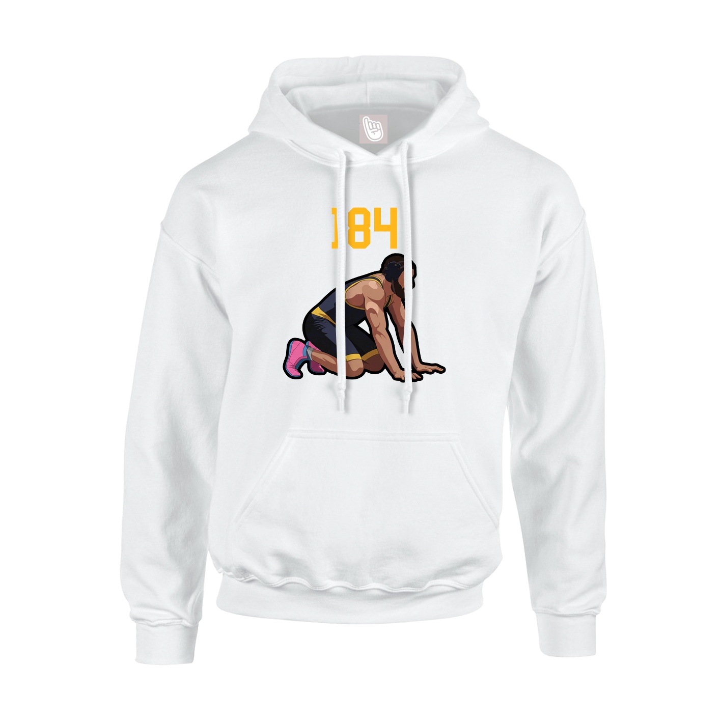 Hoodie — Number Top in White