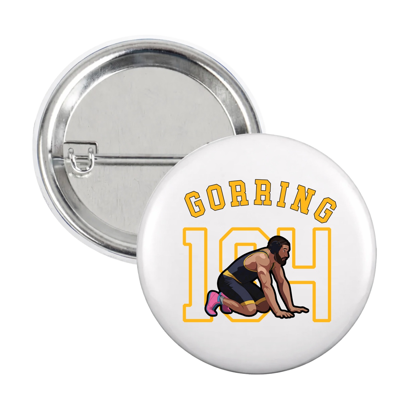 Game Day Button — Shirsey Arch in White