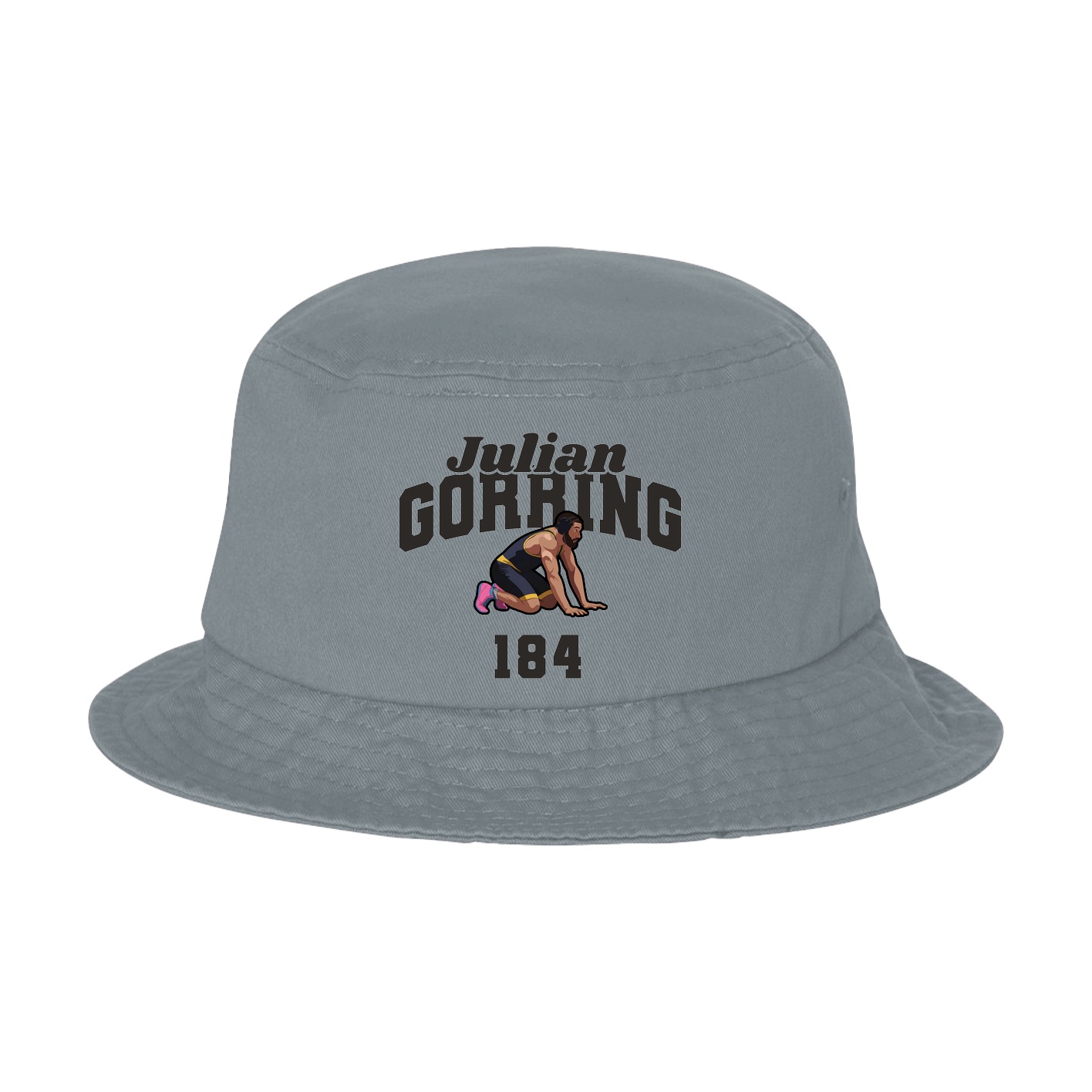 Bucket Cap — Signature Arch in Grey