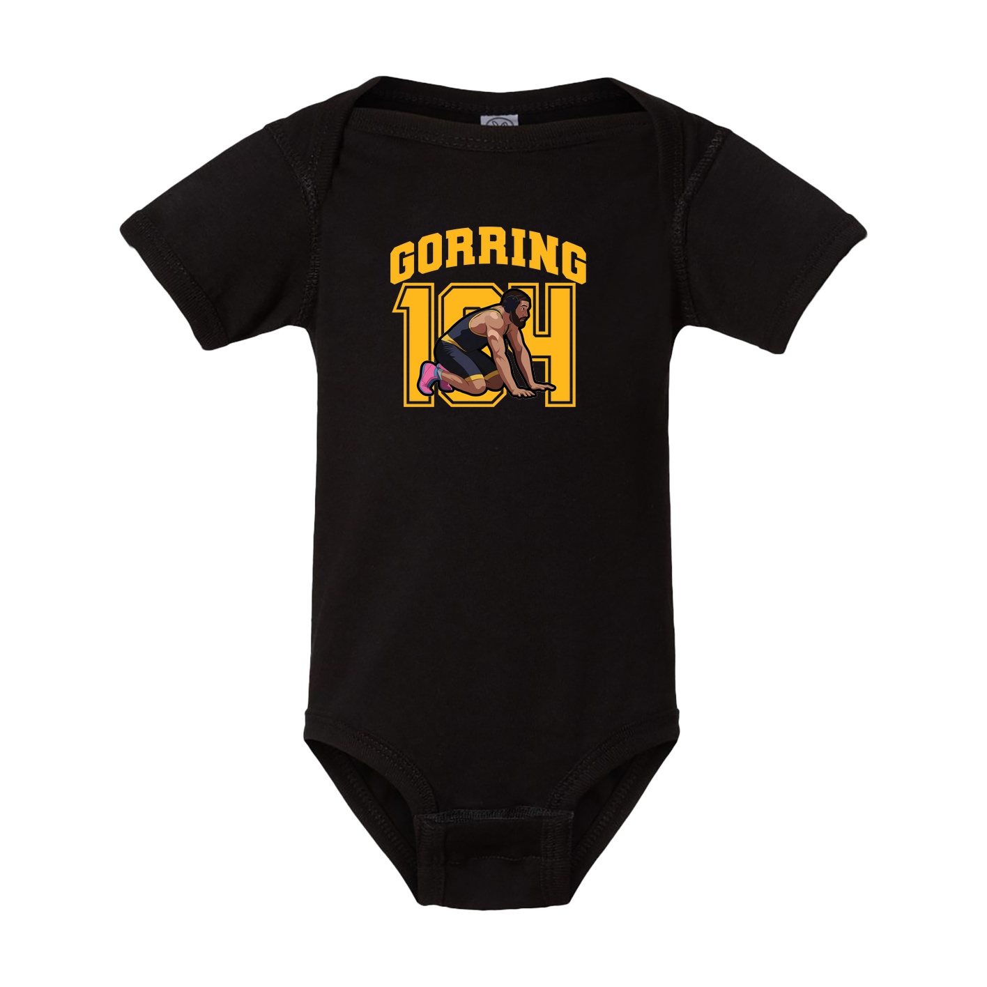 Baby Onesie — Number in Black