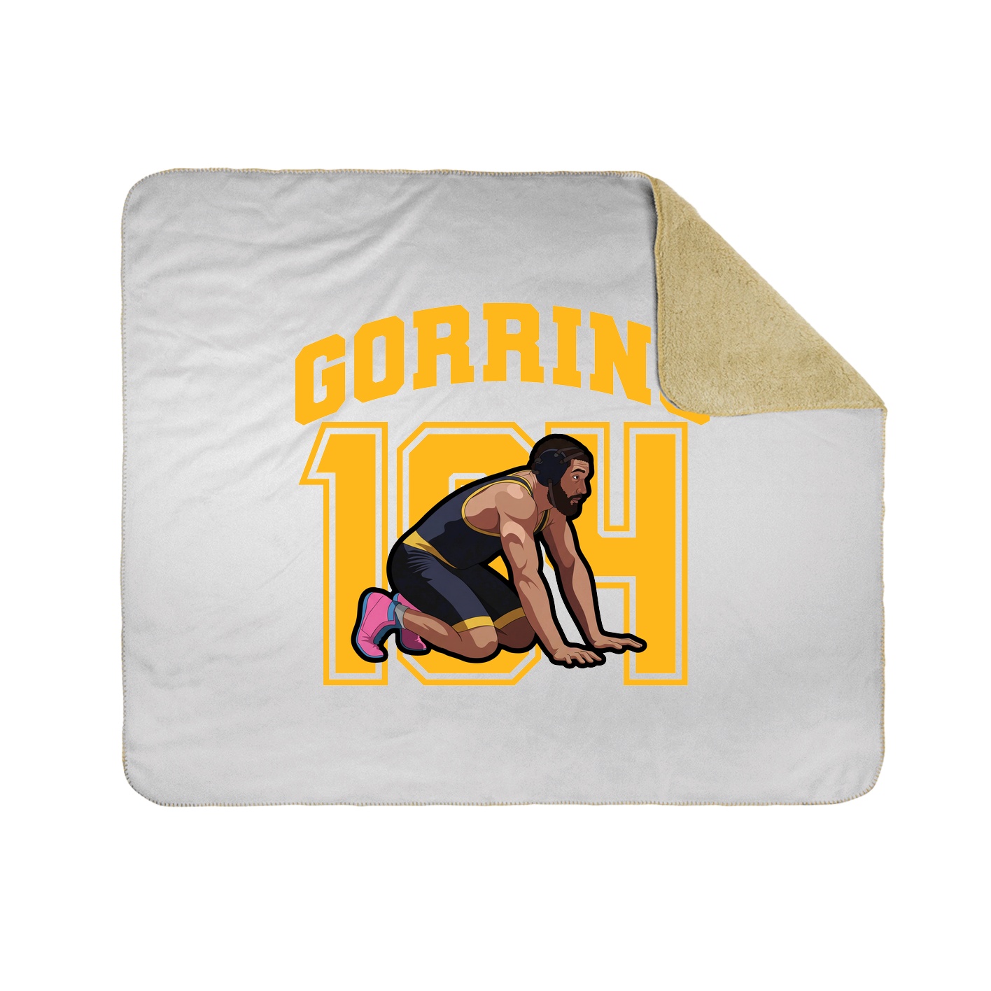 Throw Blanket — Number in White