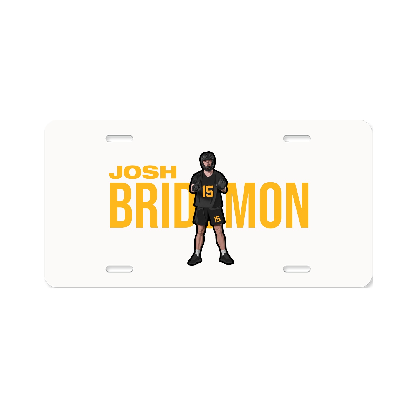 License Plate — Player Name in Classic