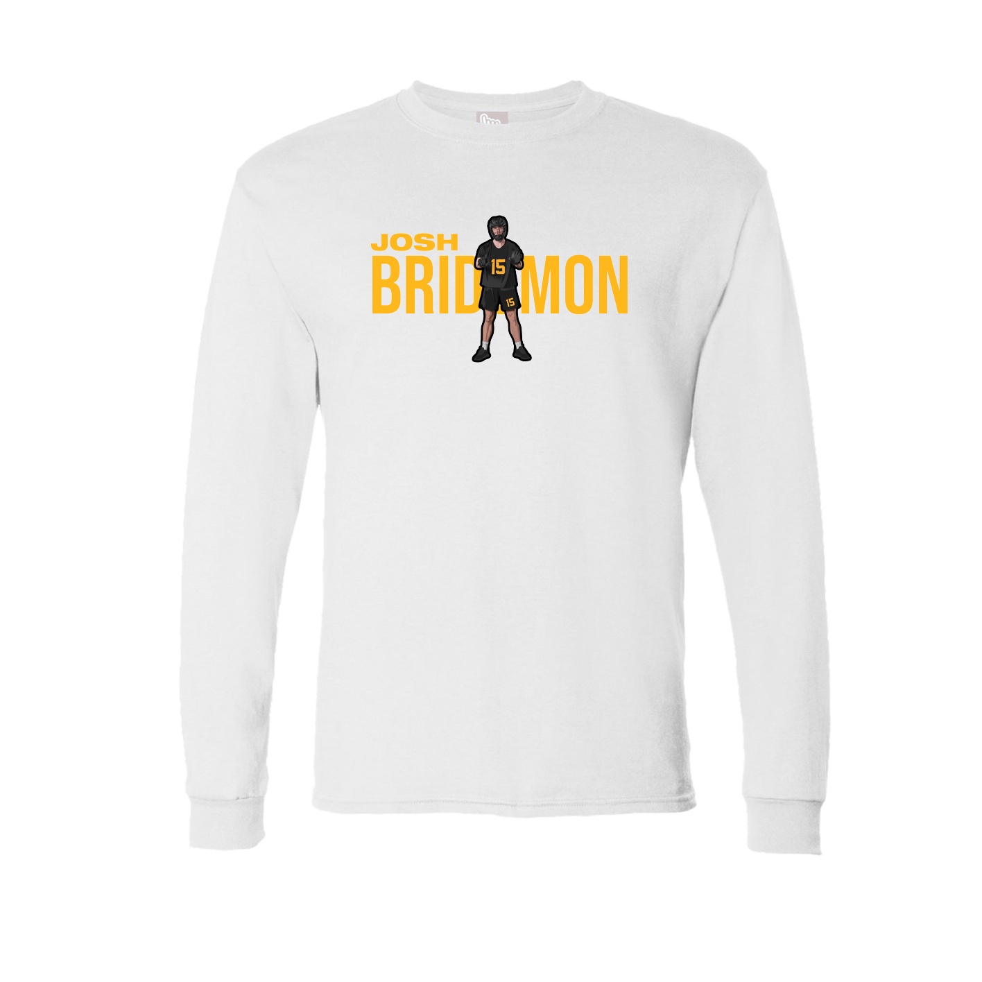 Long Sleeve Tee — Player Name in White