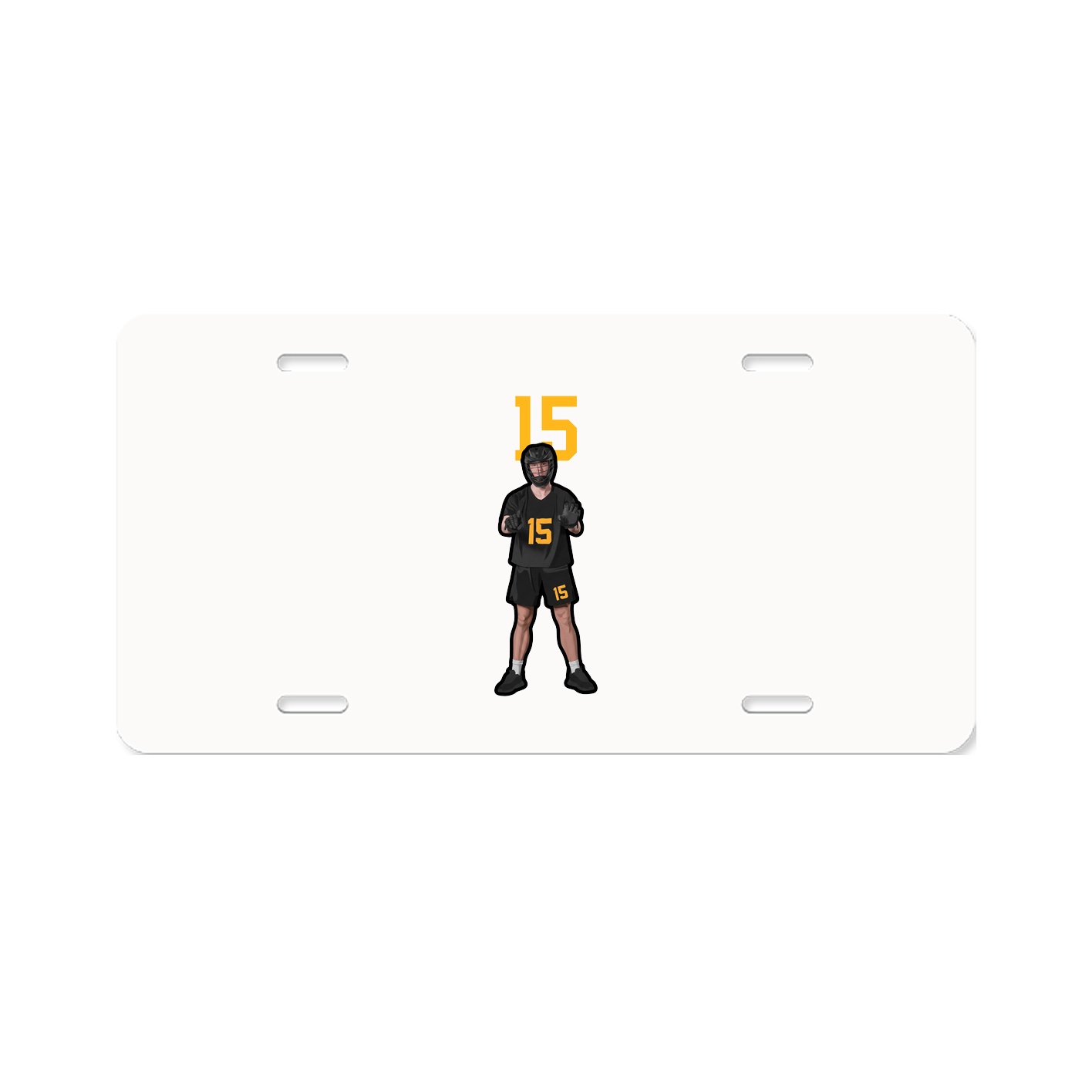 License Plate — Number Top in Classic