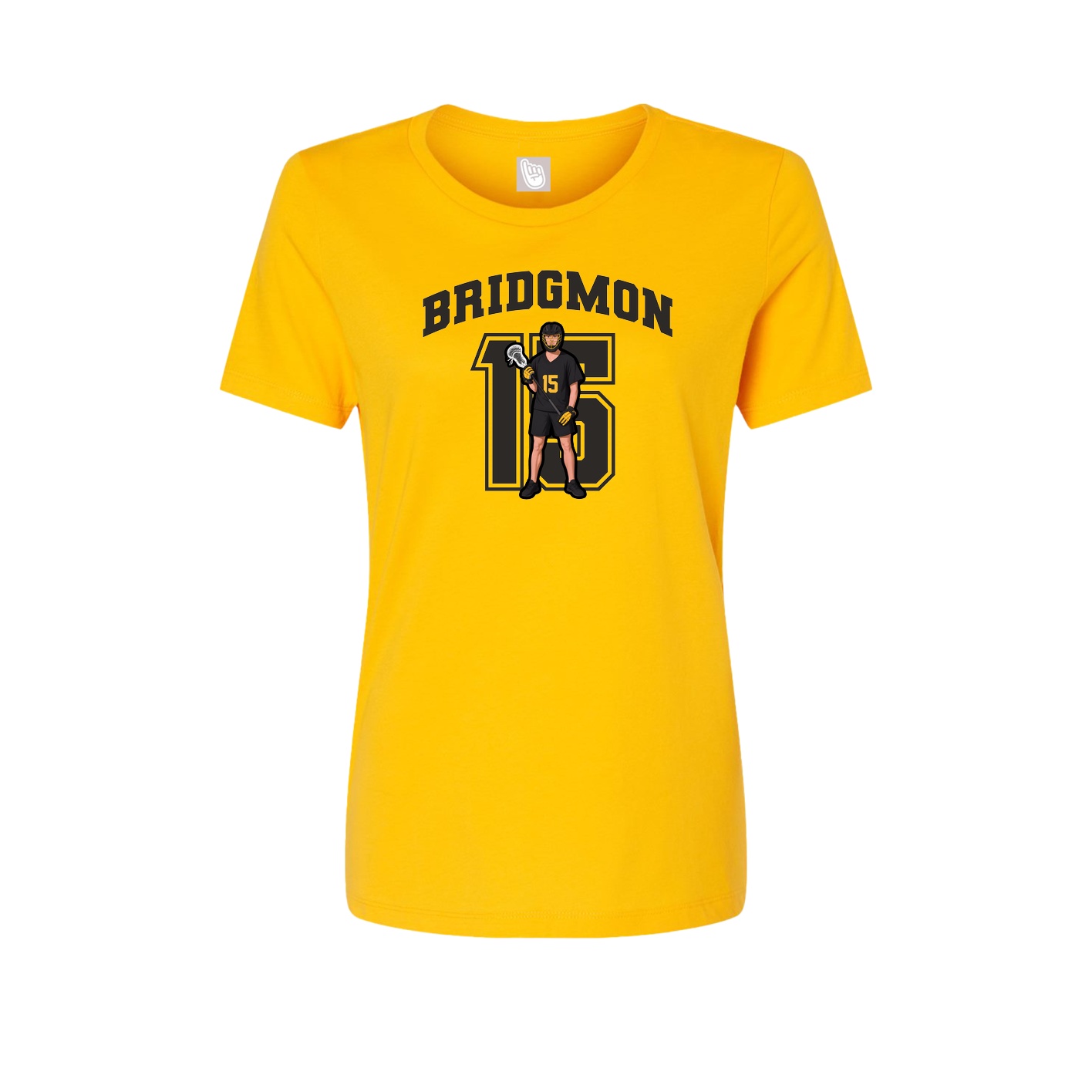 Womens Tee — Number in Gold