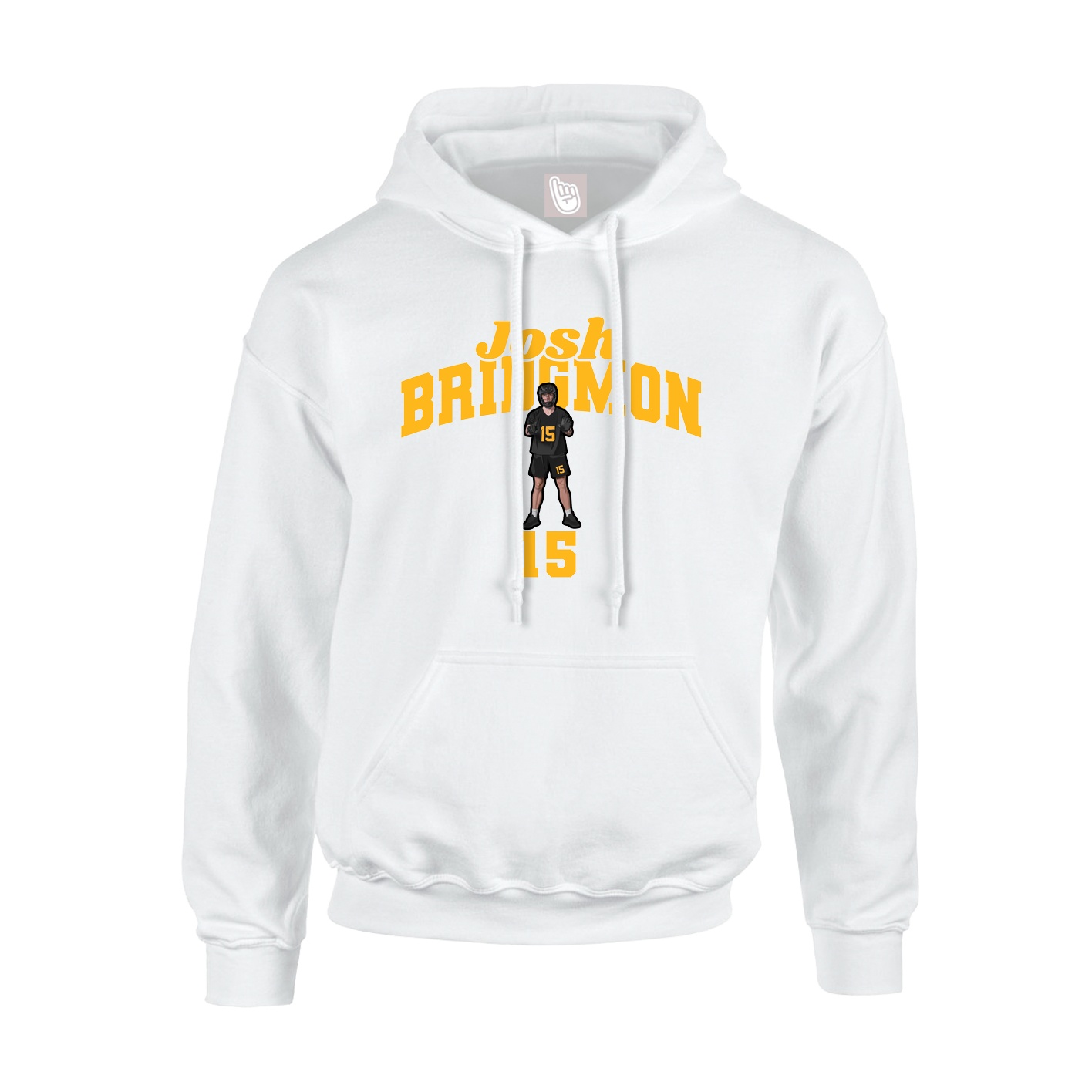 Hoodie — Signature Arch in White