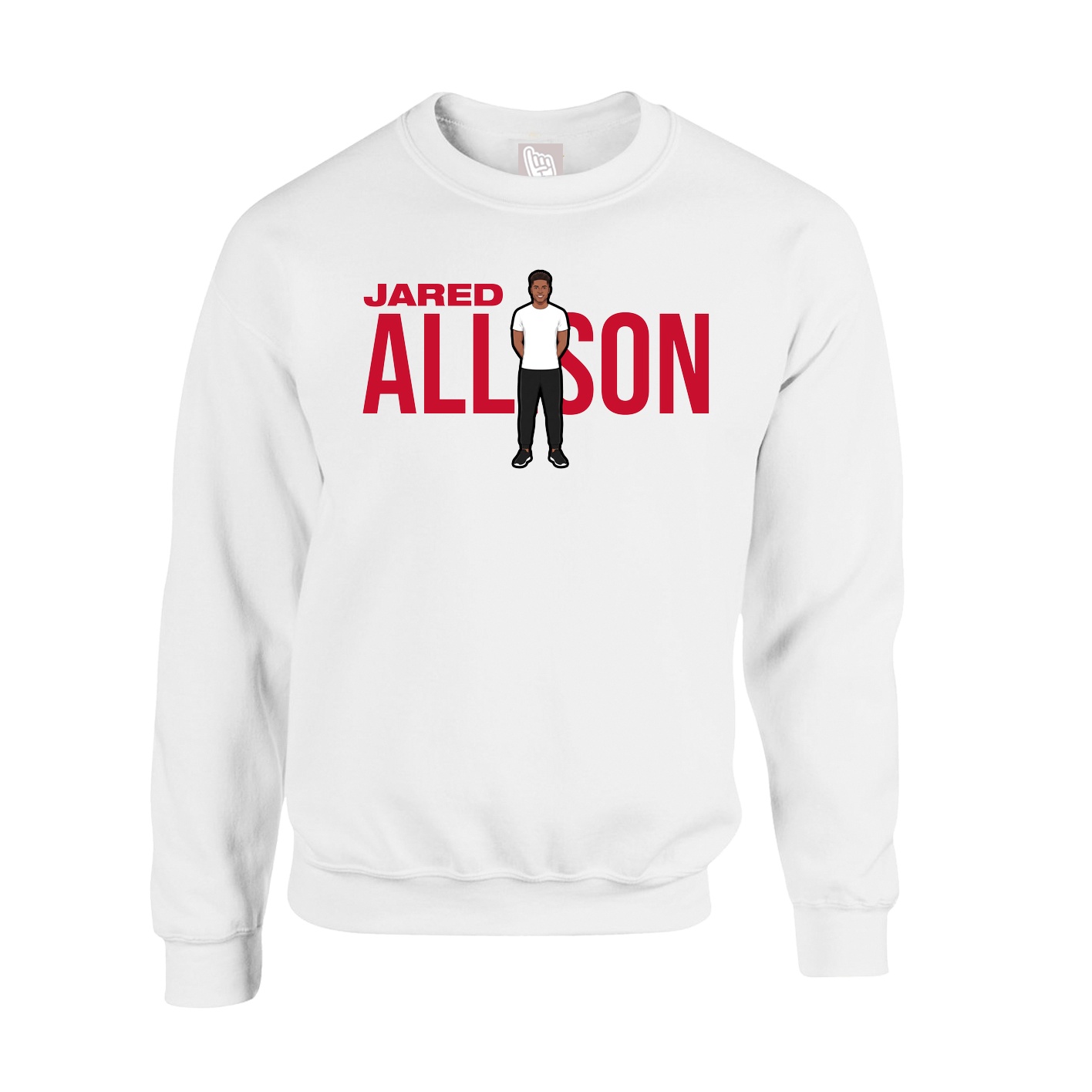Fleece Crew — Player Name in White
