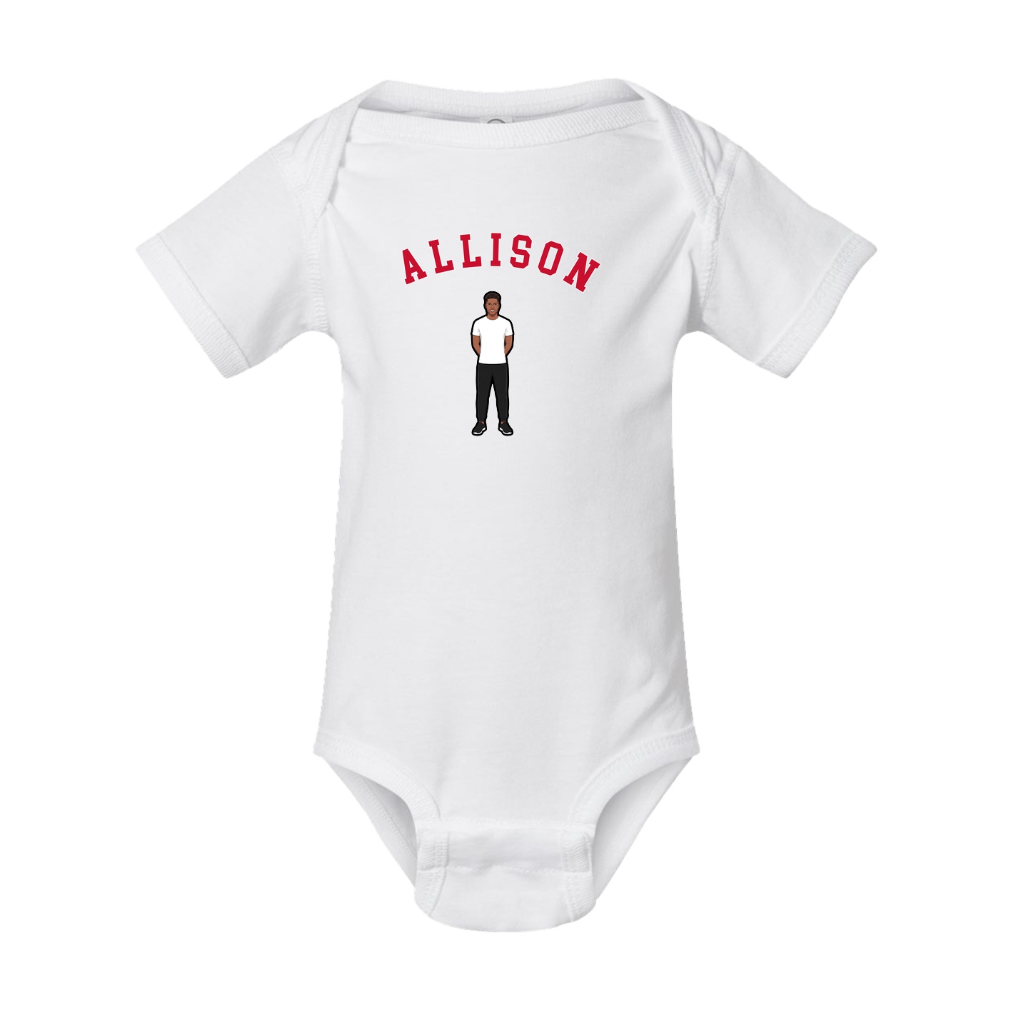 Baby Onesie — Shirsey Arch in White