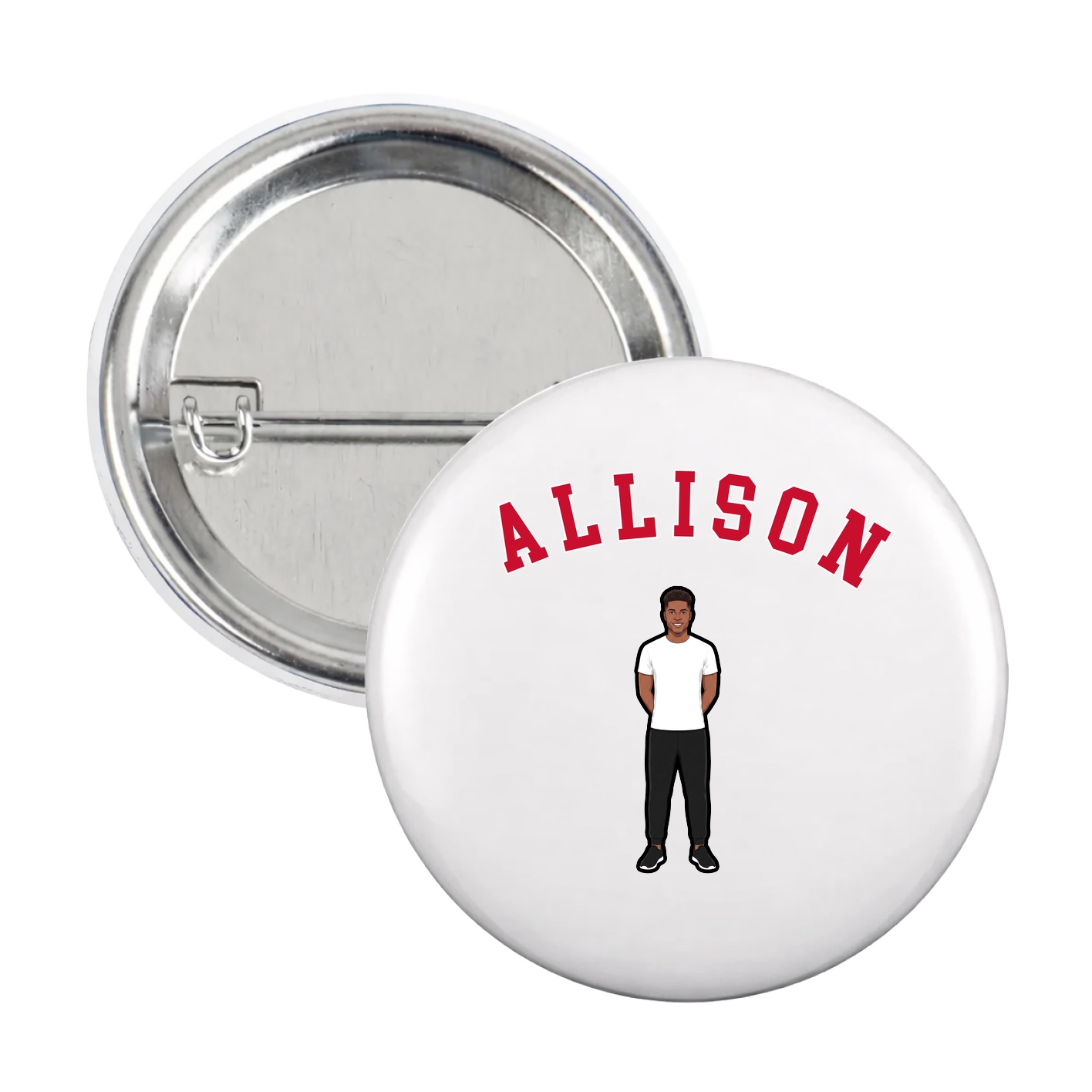 Game Day Button — Shirsey Arch in White
