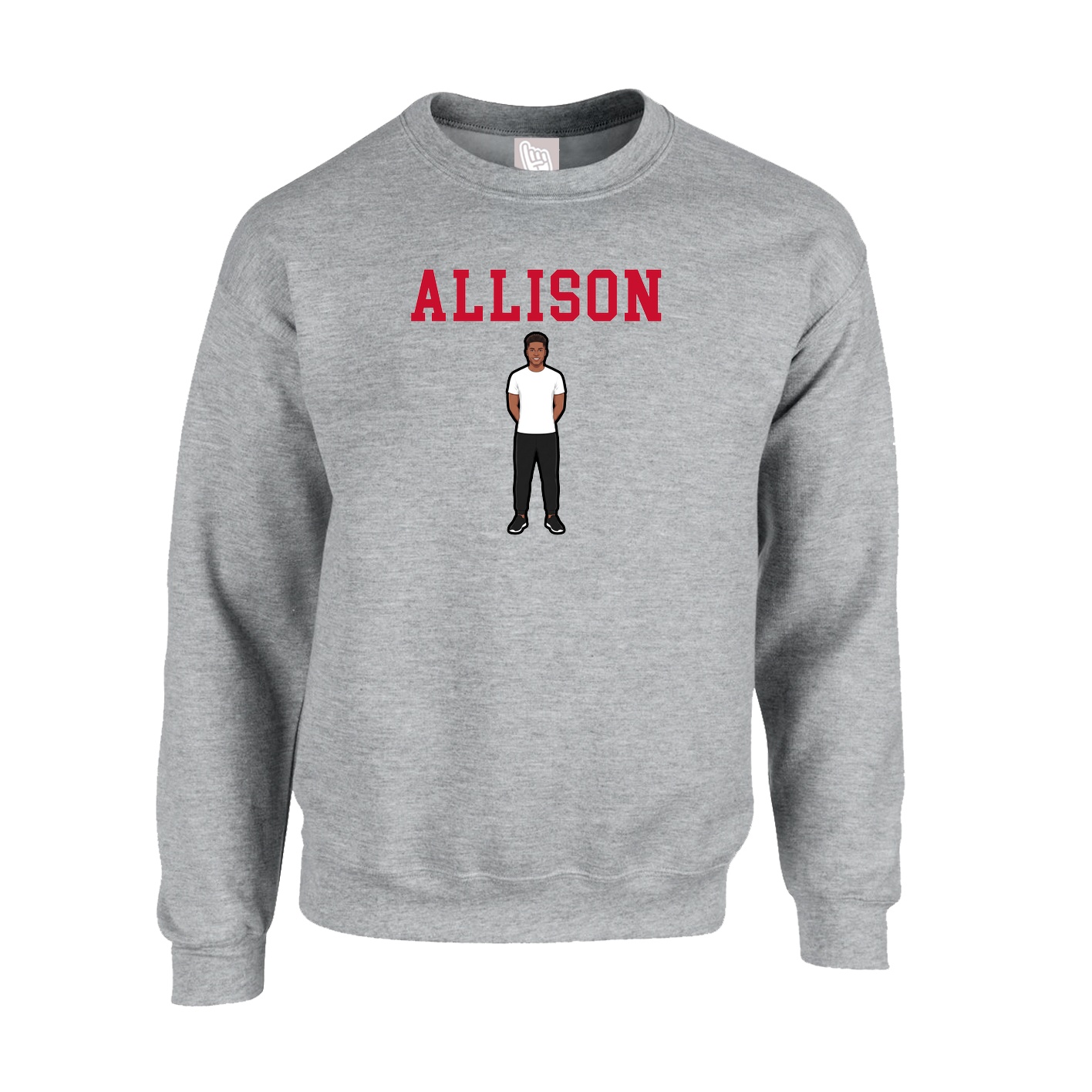 Fleece Crew — Shirsey in Grey