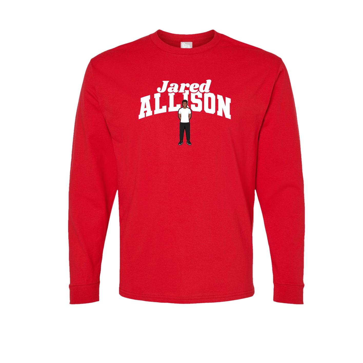 Long Sleeve Tee — Signature Arch in Red