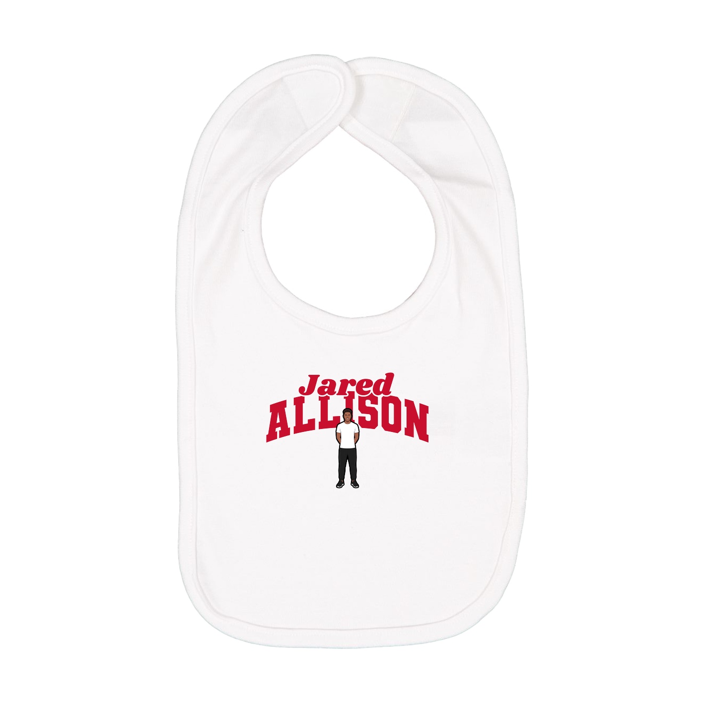Infant Bib — Signature Arch in White