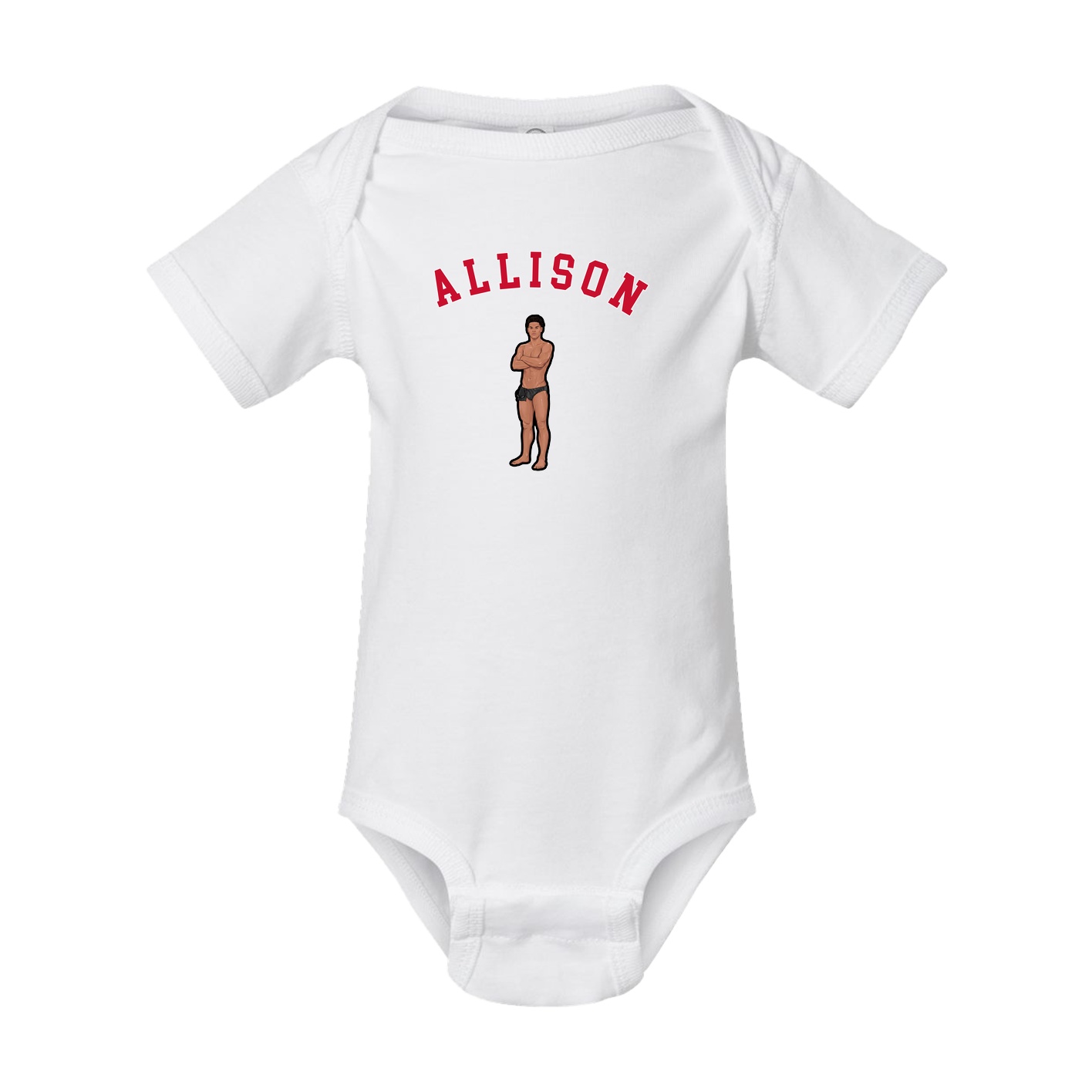 Baby Onesie — Shirsey Arch in White
