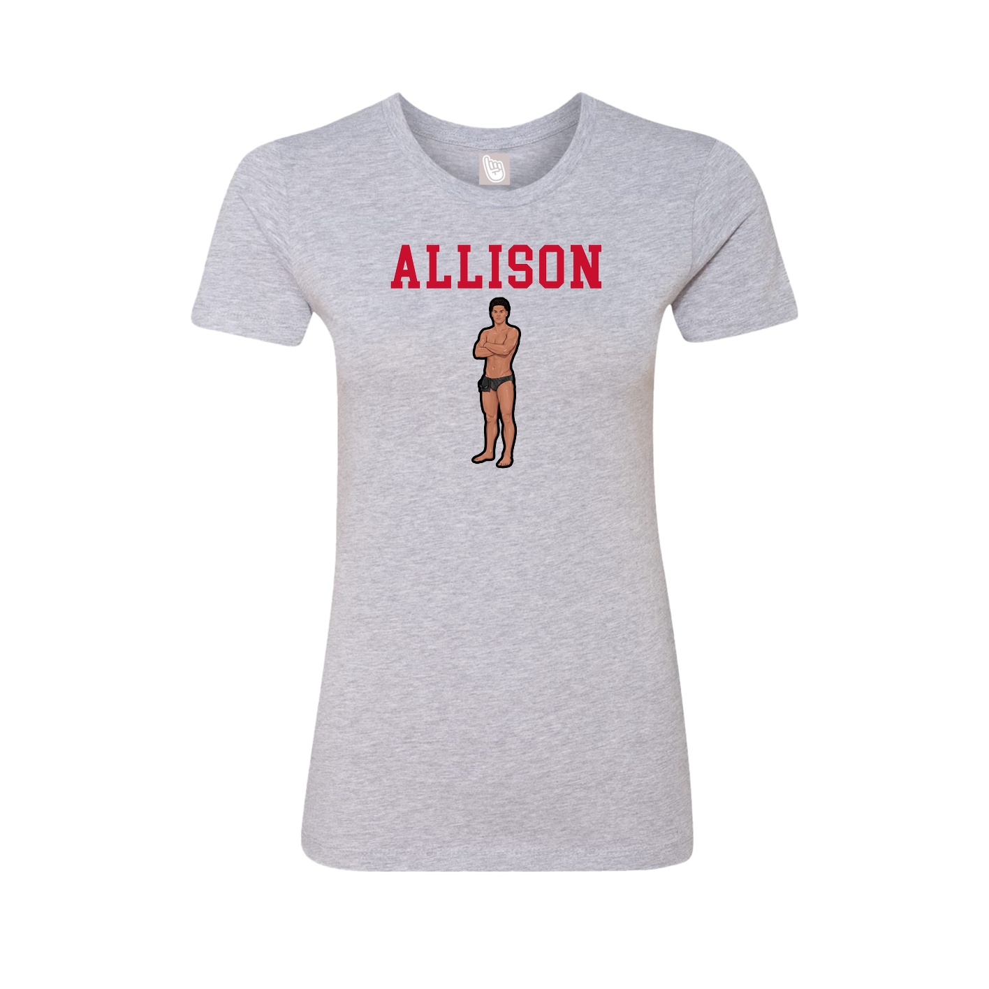 Fitted Women's Tee — Shirsey in Grey