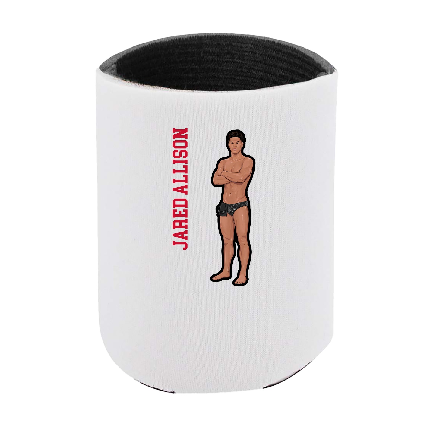 Can Holder — Name Vertical in White
