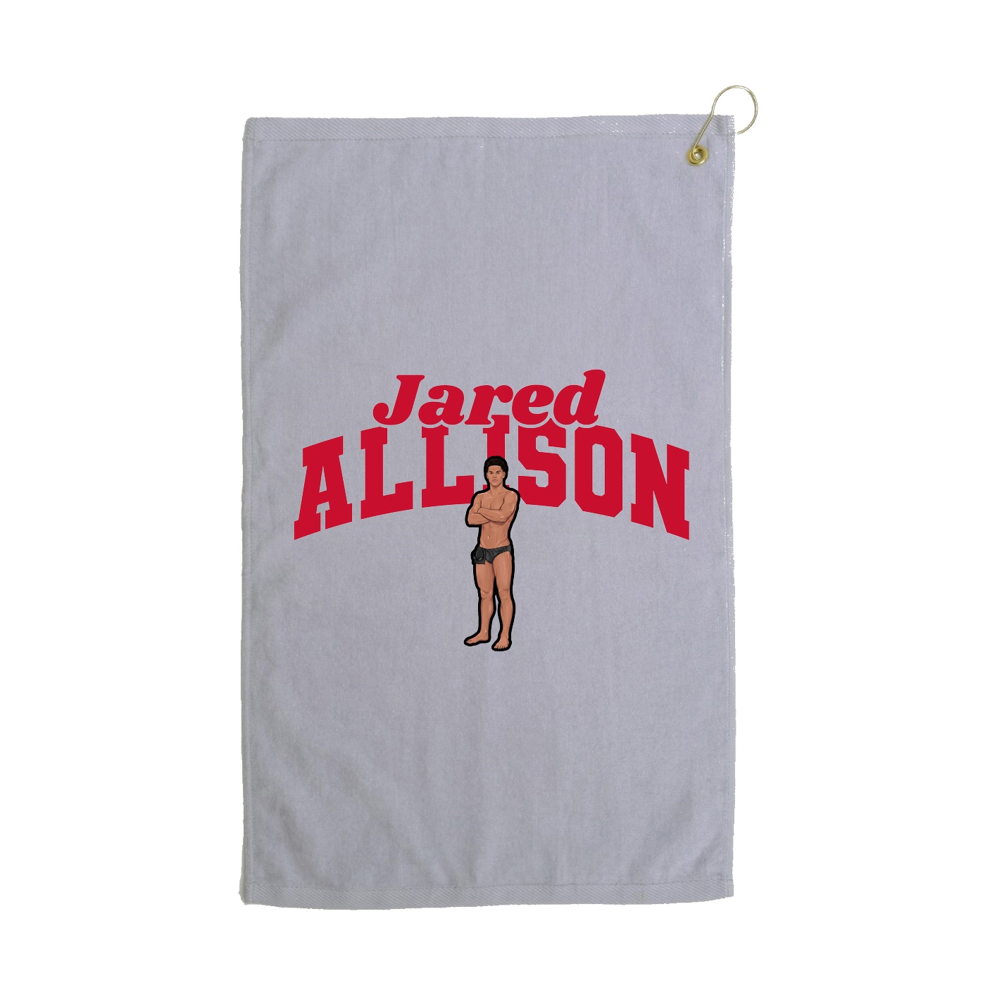 Golf Towel — Signature Arch in Grey