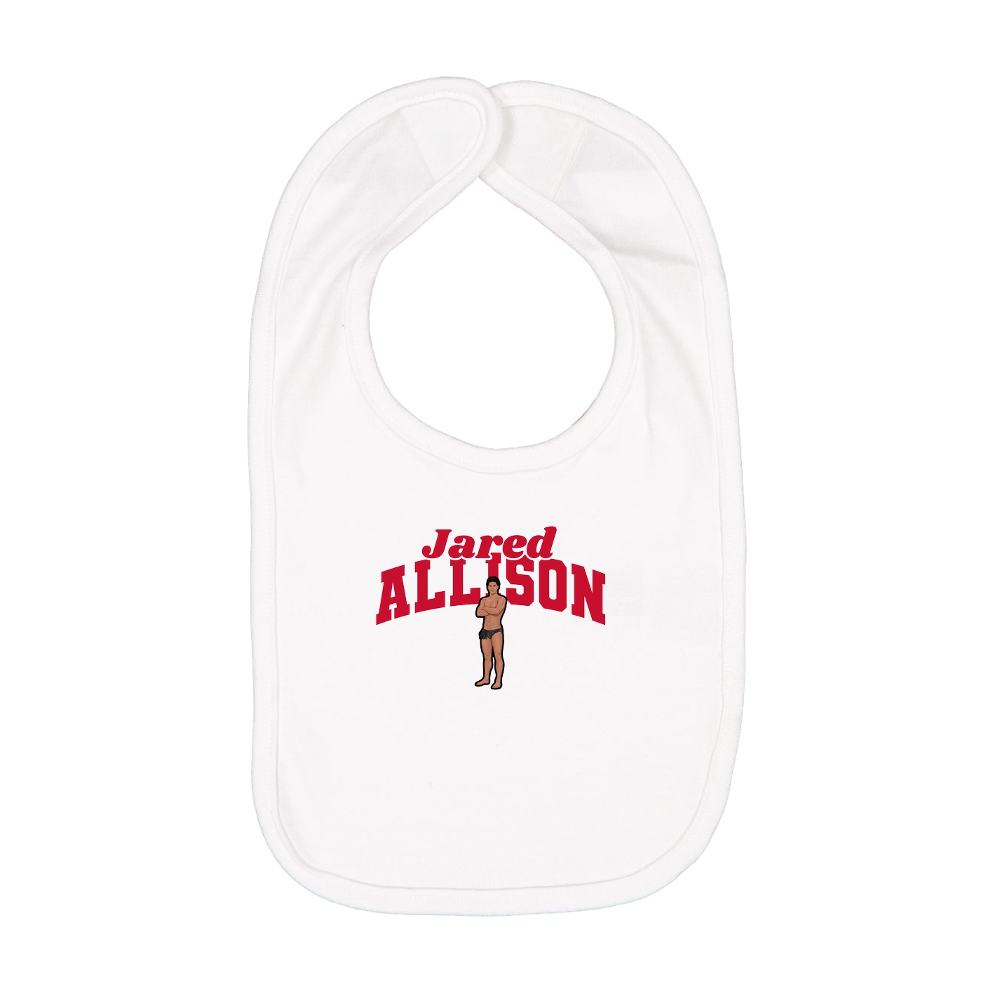 Infant Bib — Signature Arch in White