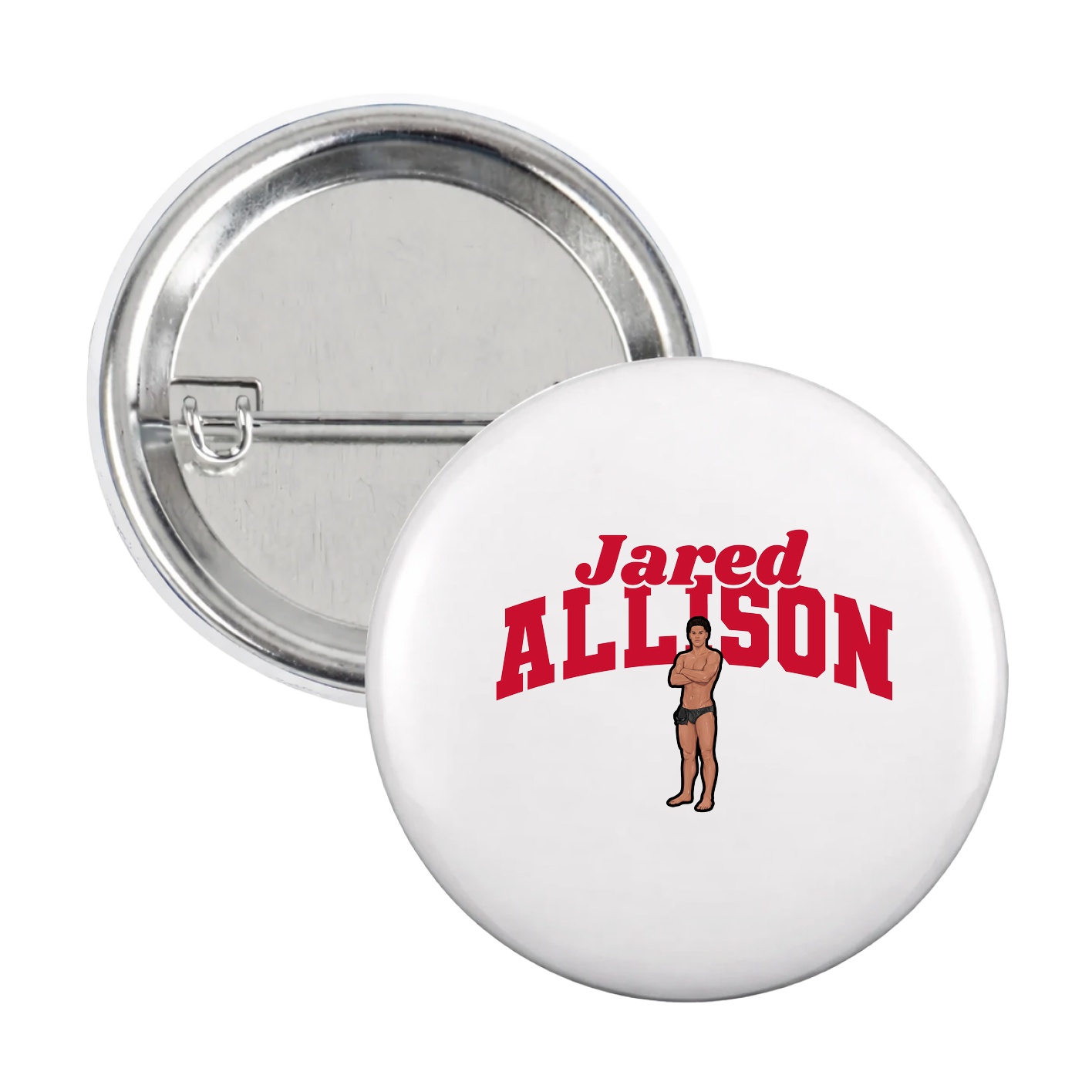 Game Day Button — Signature Arch in White