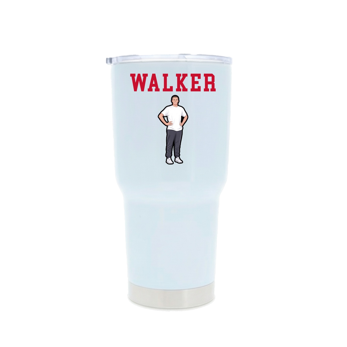 30oz Stainless Steel Tumbler — Shirsey in White