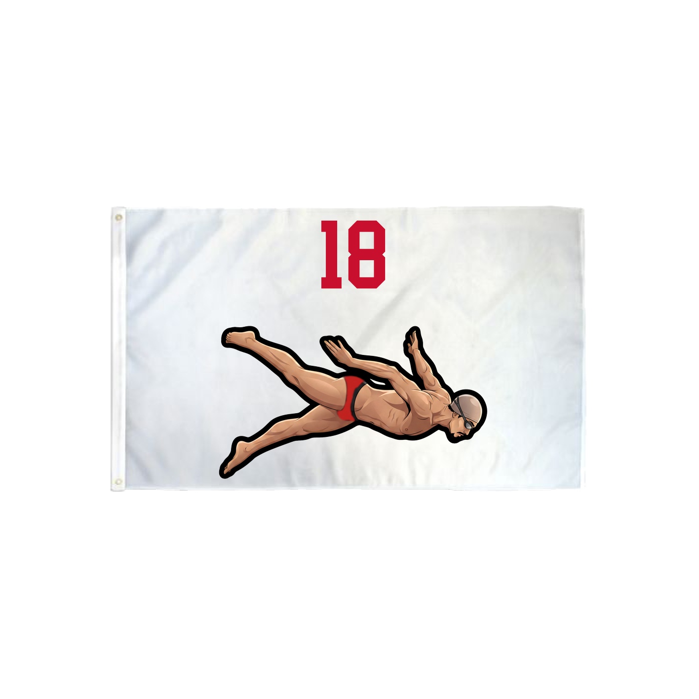 3x5 Flag — Number Top in Classic
