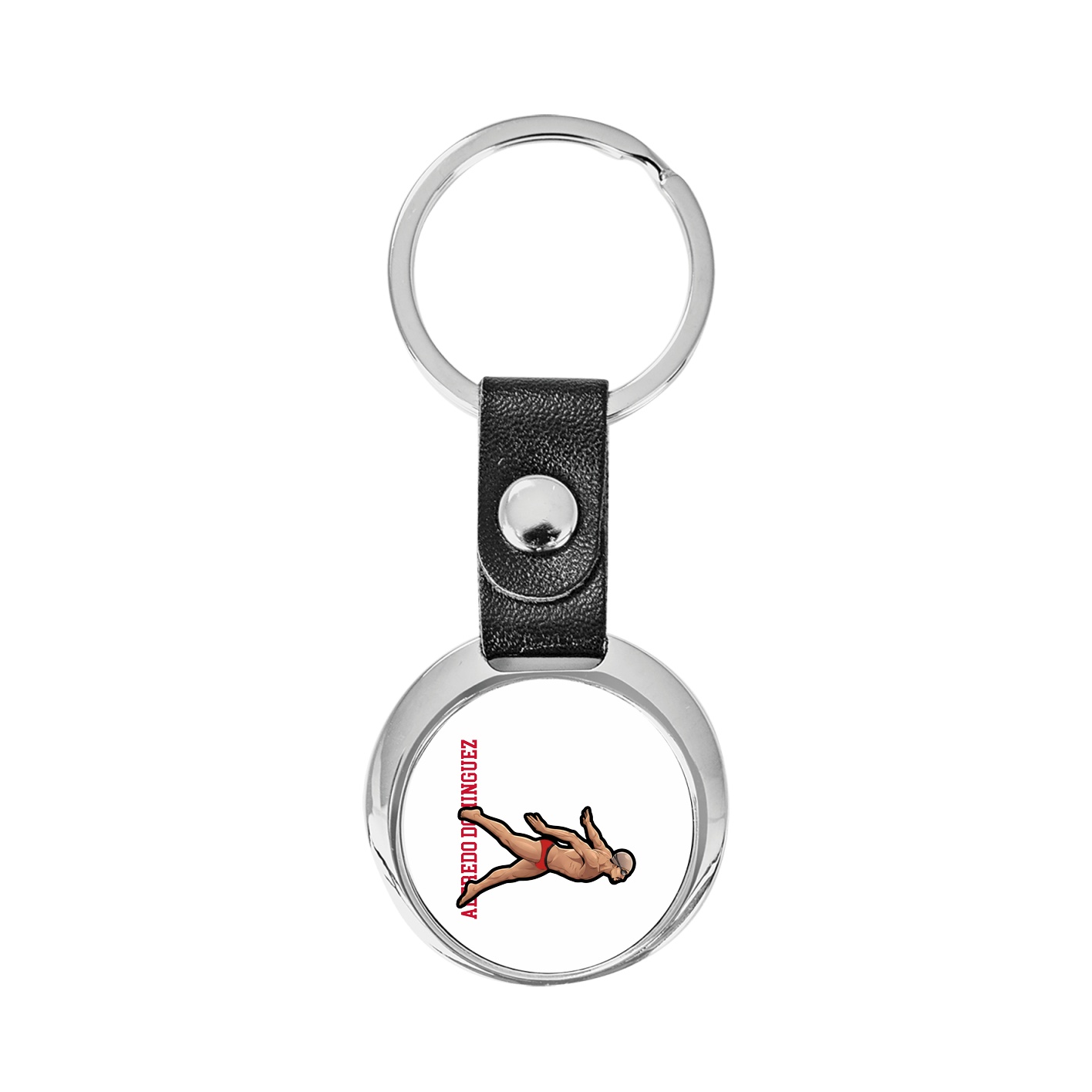 Key Chain — Name Vertical in Classic