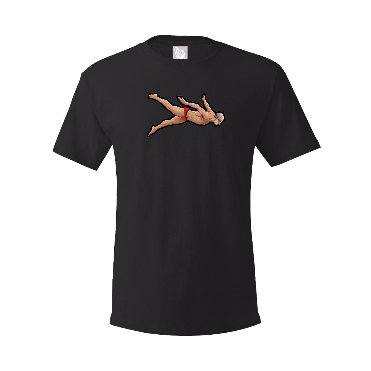 Tee — Name Vertical in Black