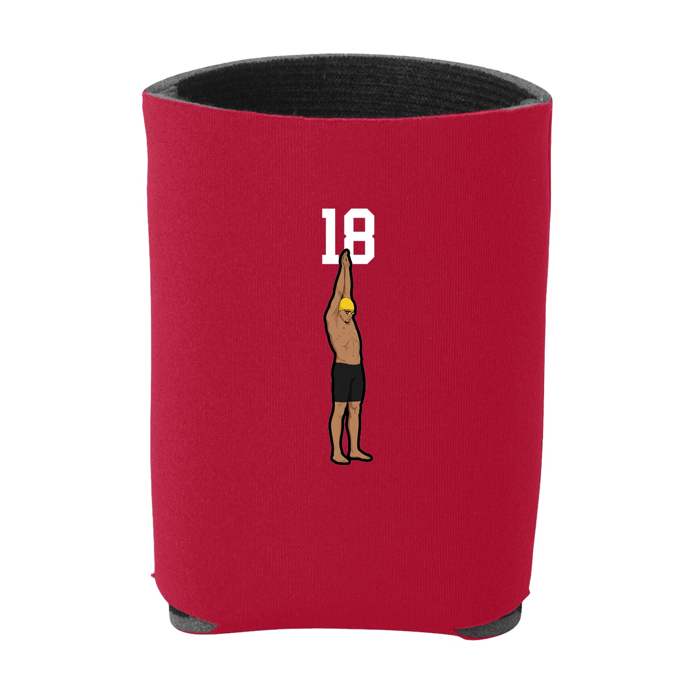 Can Holder — Number Top in Red