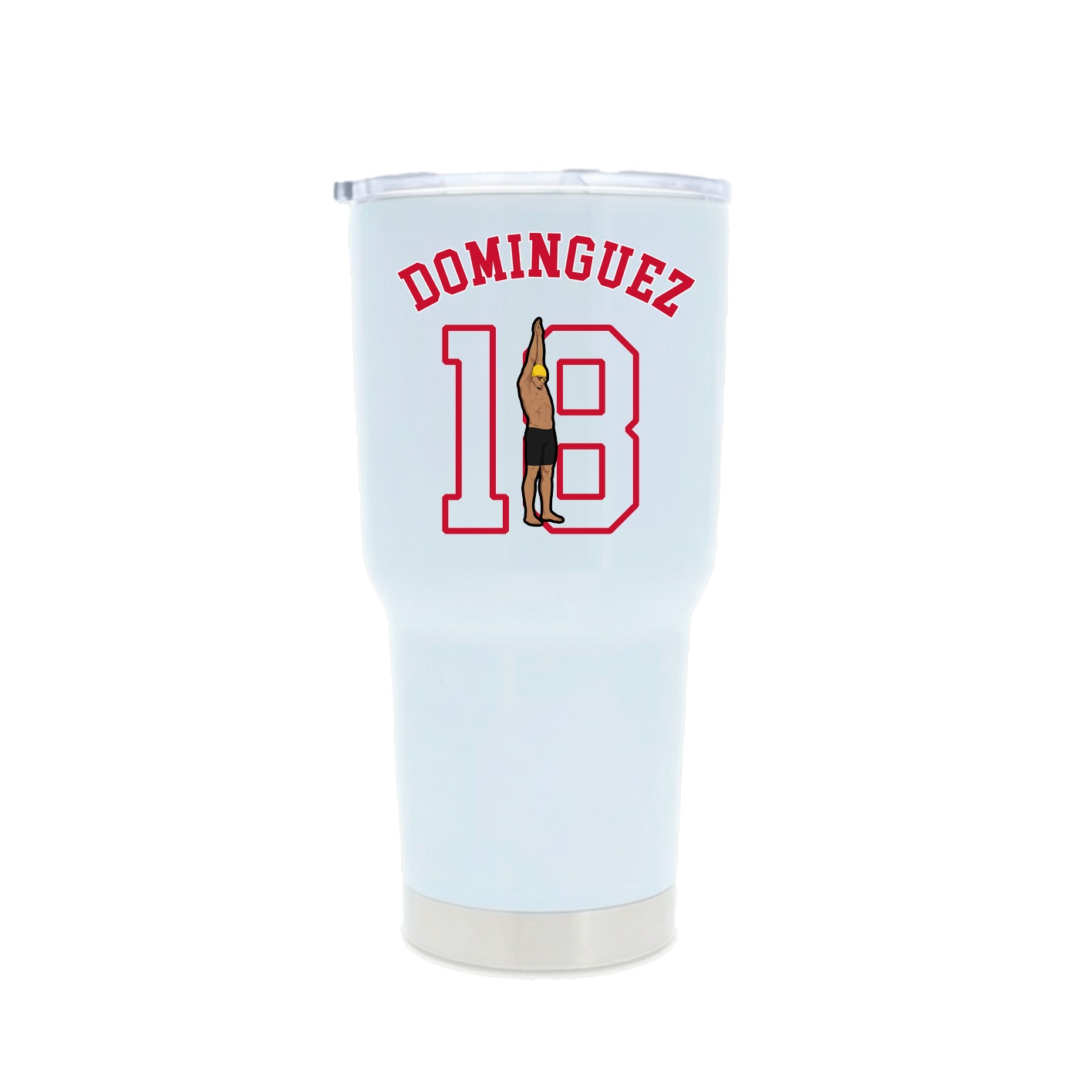 30oz Stainless Steel Tumbler — Shirsey Arch in White