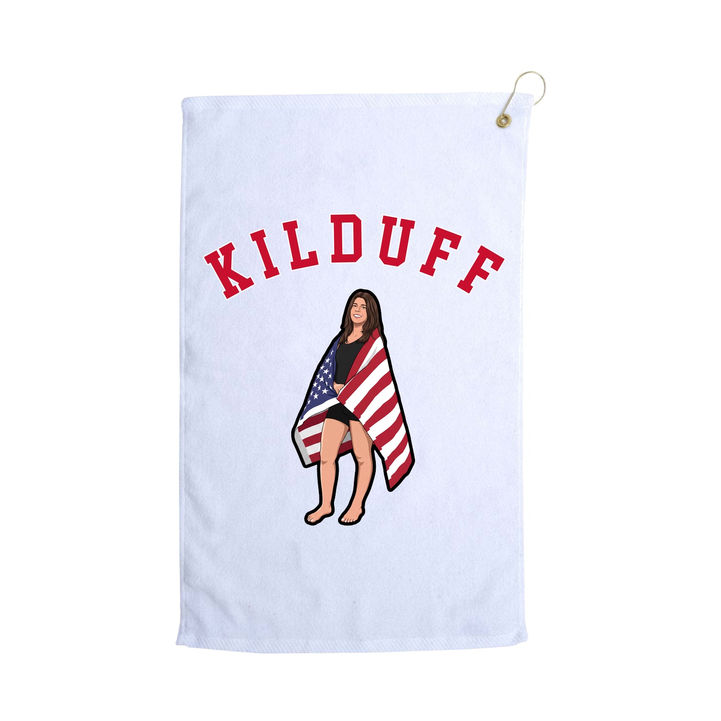 Golf Towel — Shirsey Arch in White