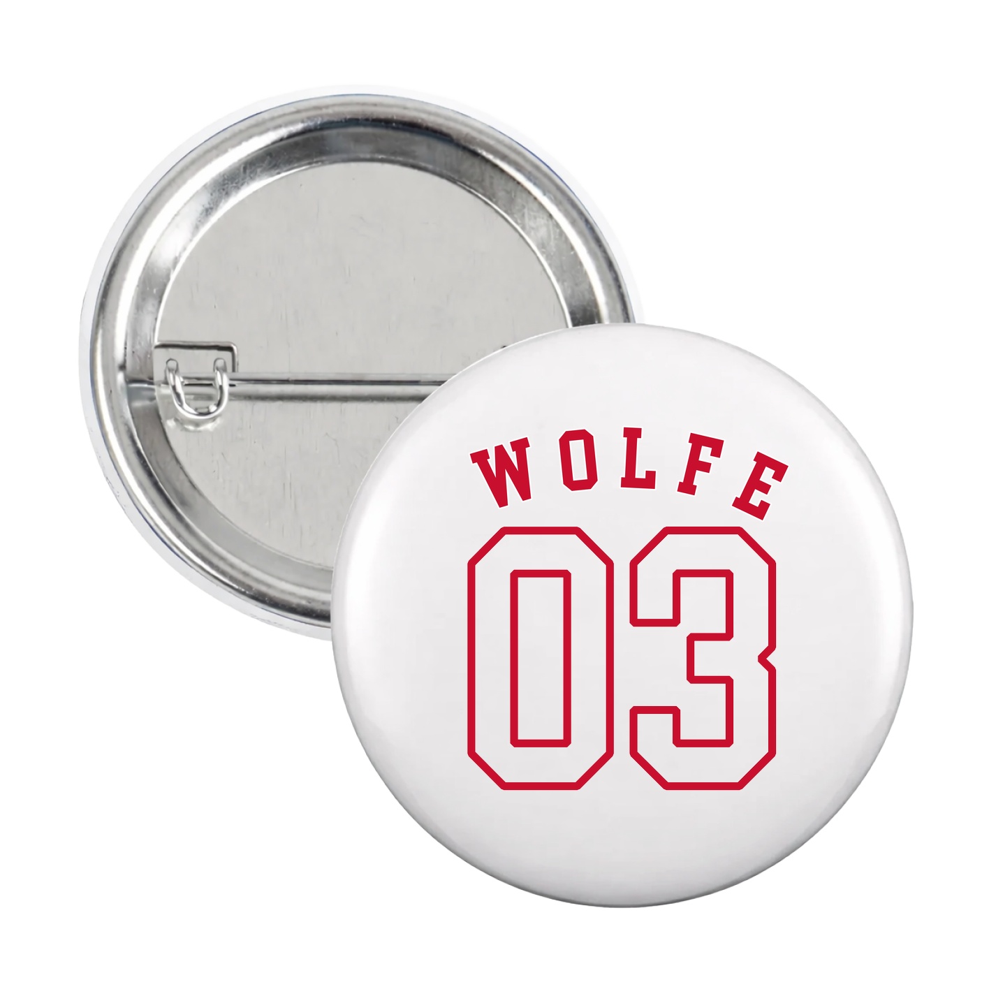 Game Day Button — Shirsey Arch in White