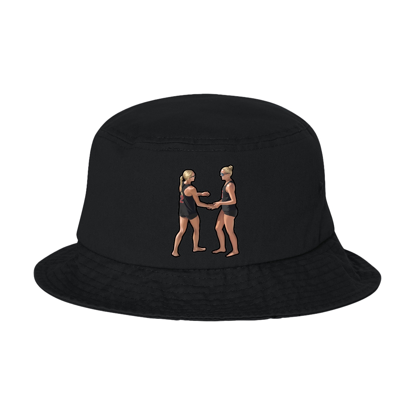 Bucket Cap — Name Vertical in Black