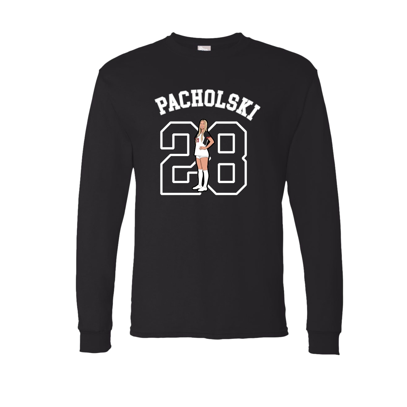 Long Sleeve Tee — Shirsey Arch in Black