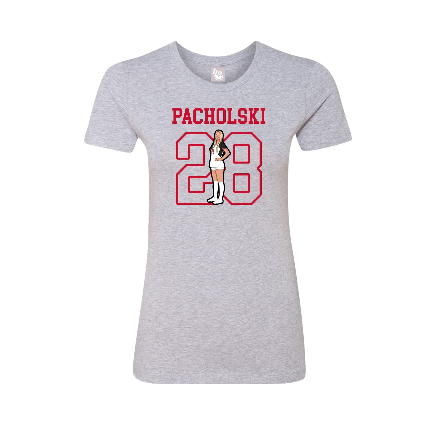 Fitted Women's Tee — Shirsey in Grey