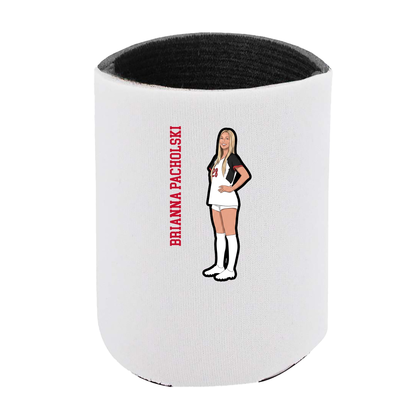 Can Holder — Name Vertical in White