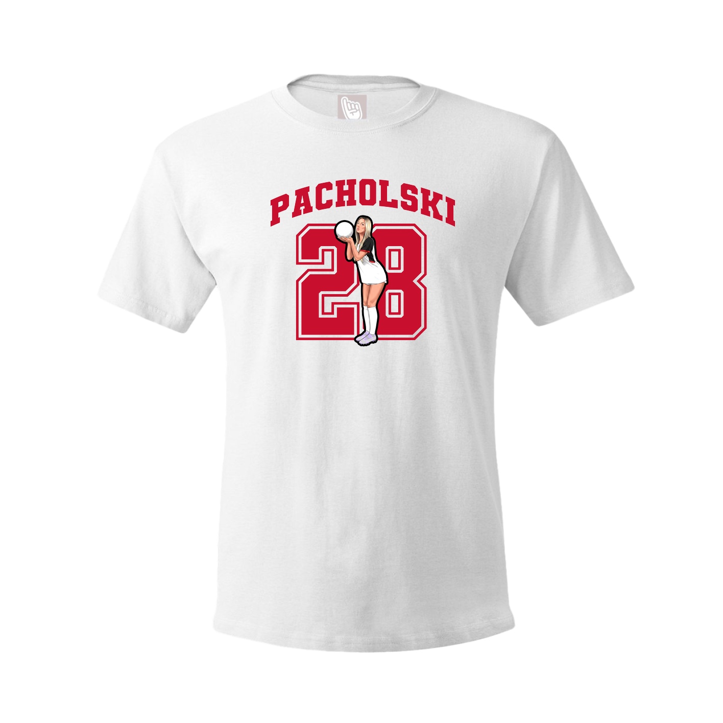Tee — Number in White