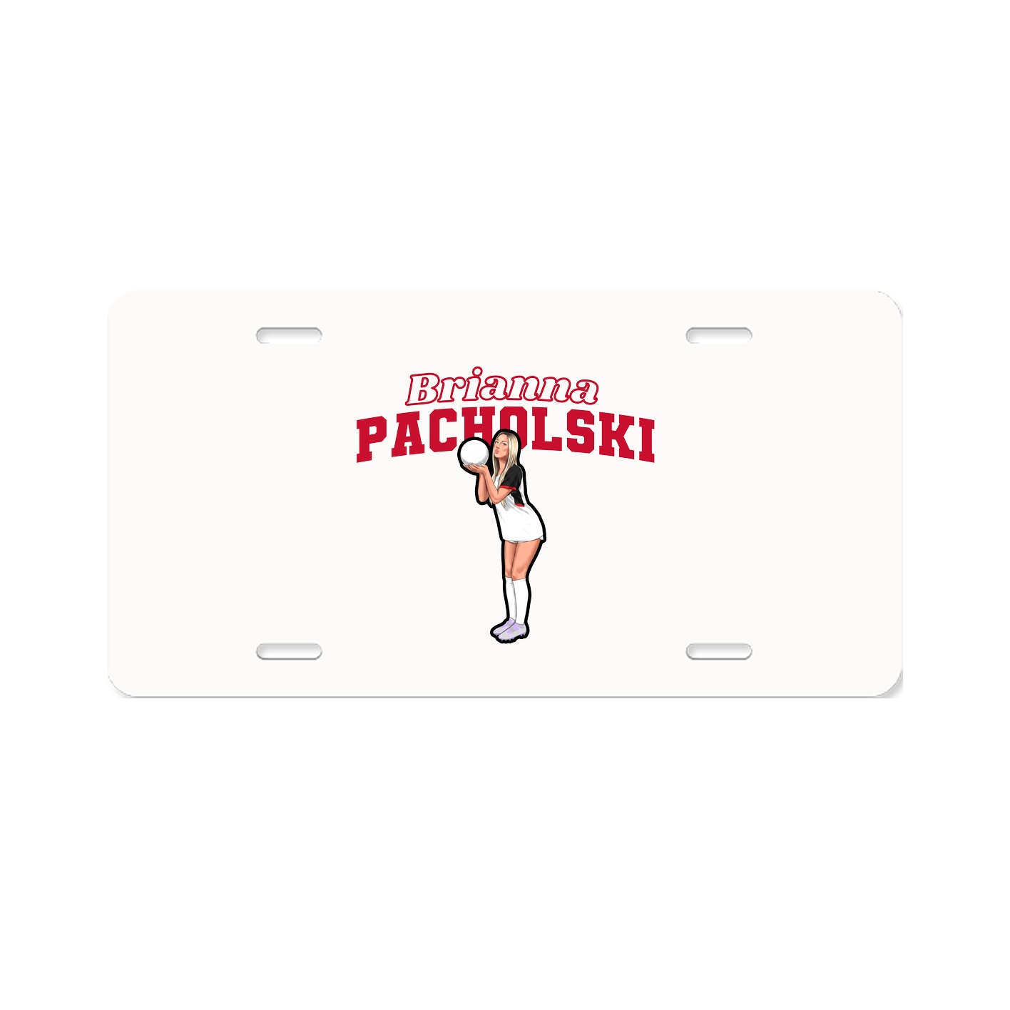 License Plate — Name Arch in Classic