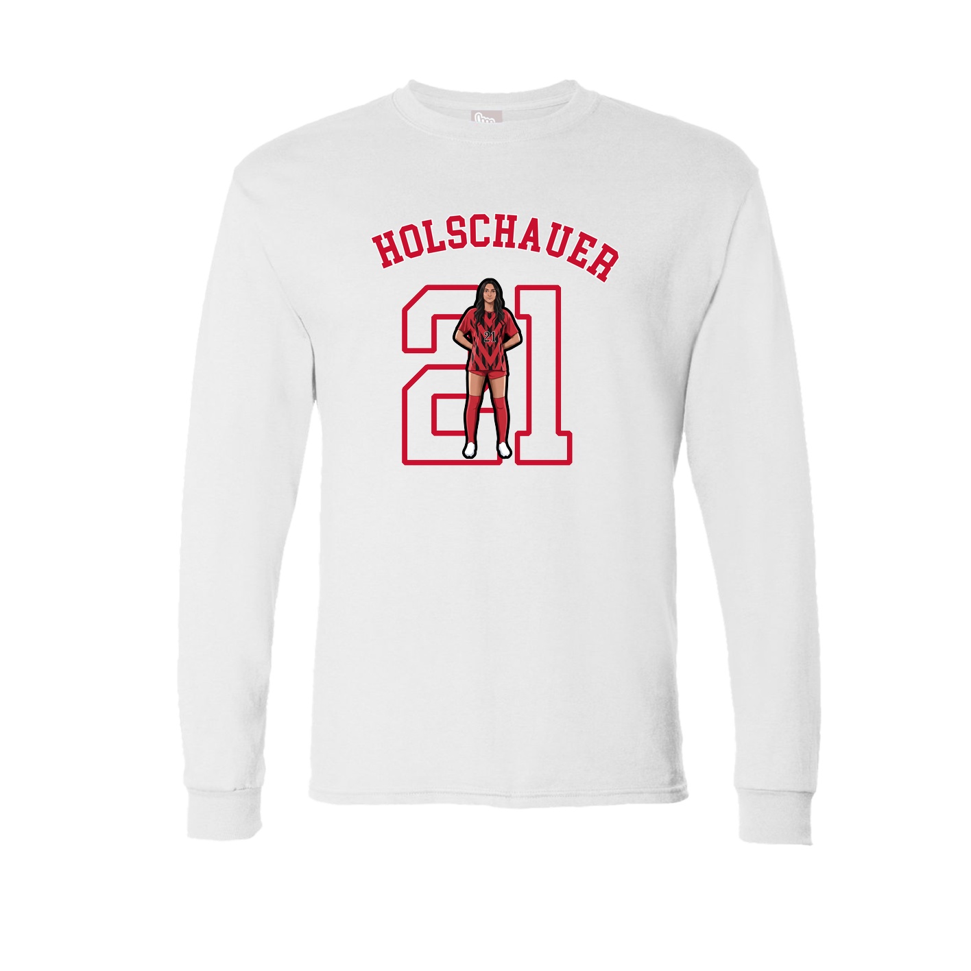 Long Sleeve Tee — Shirsey Arch in White
