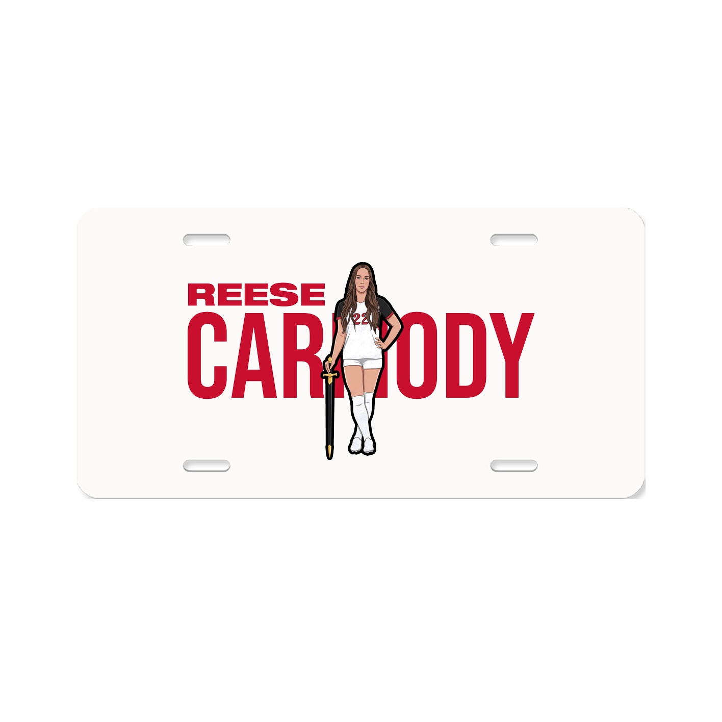 License Plate — Player Name in Classic