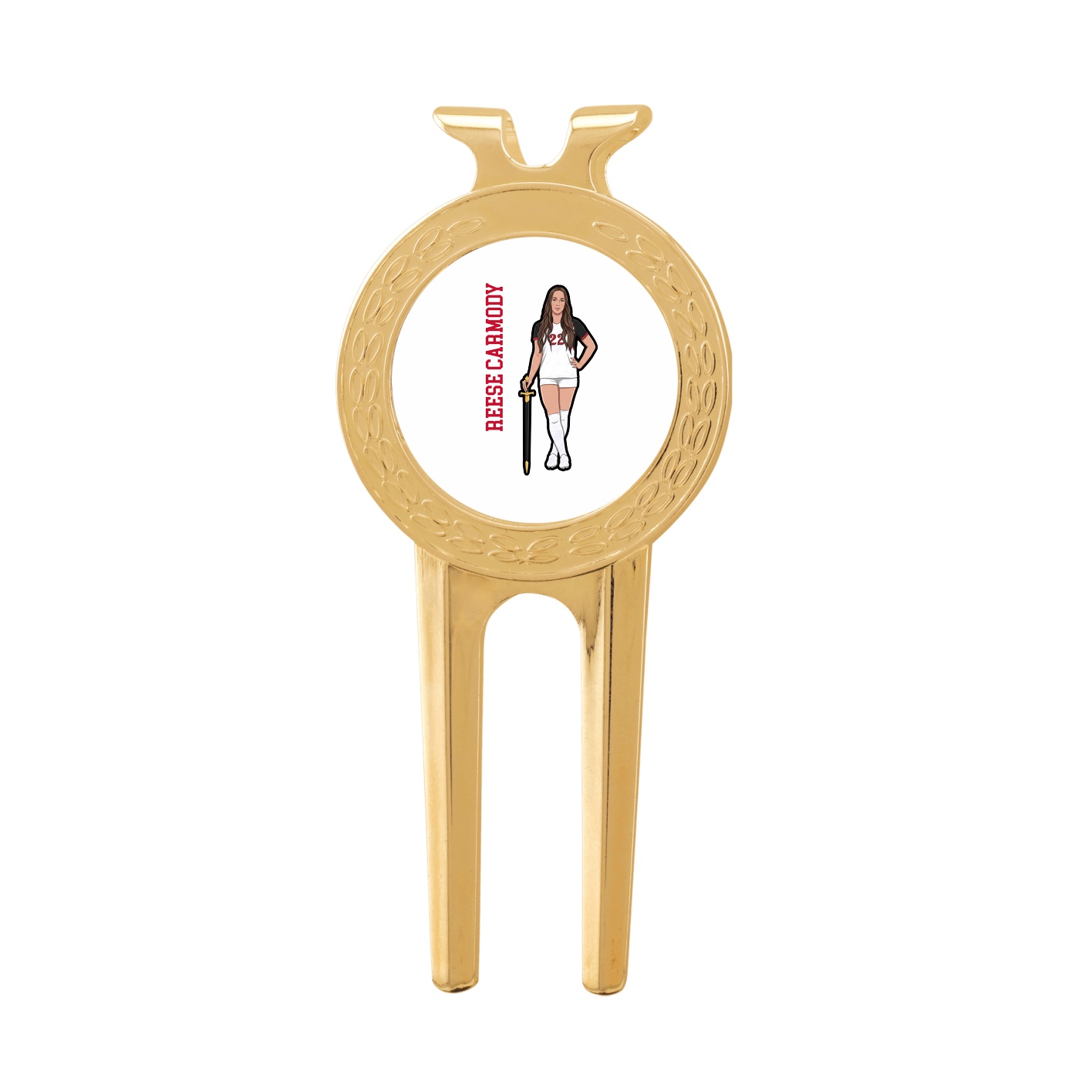 Divot Tool with Ball Marker — Name Vertical in Classic