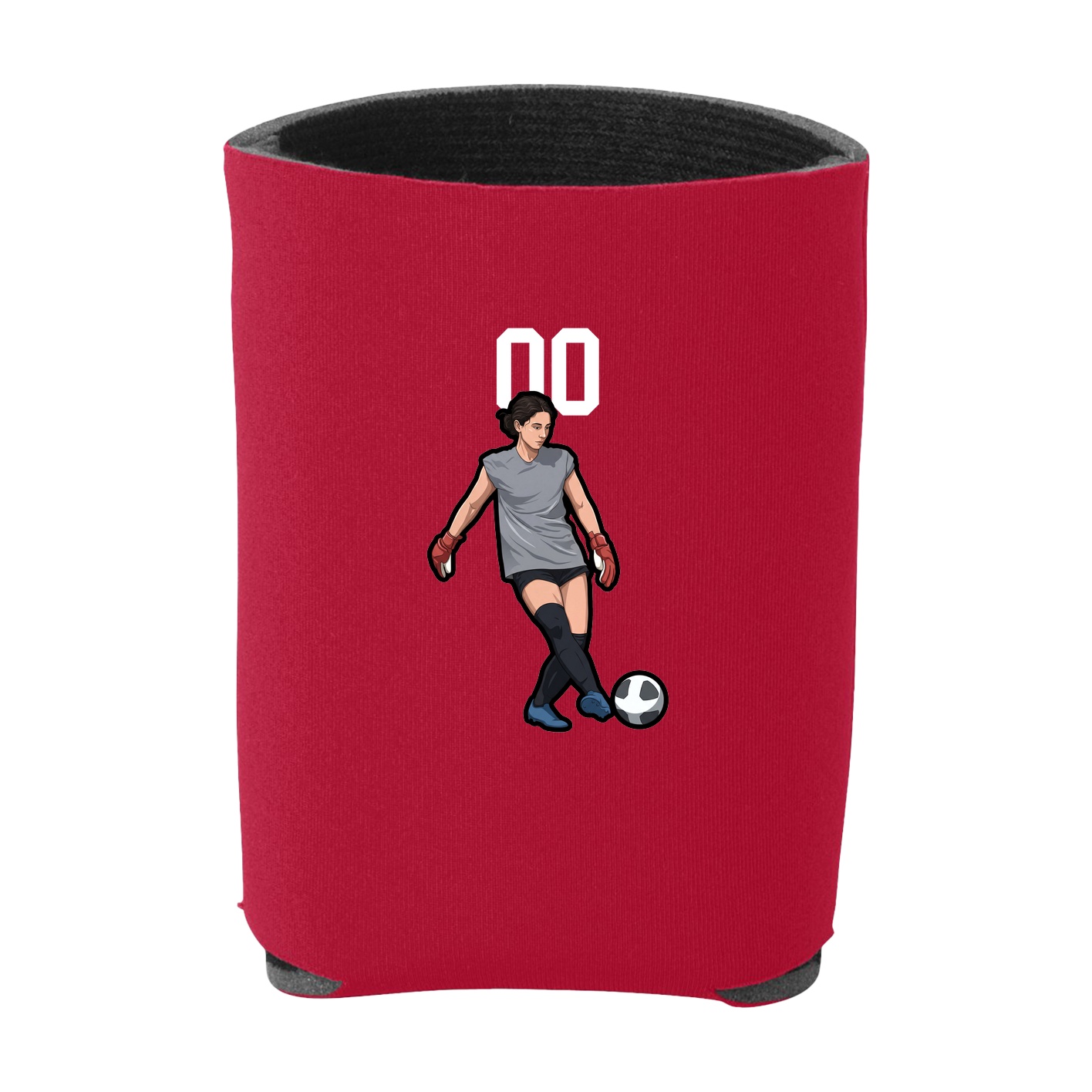 Can Holder — Number Top in Red