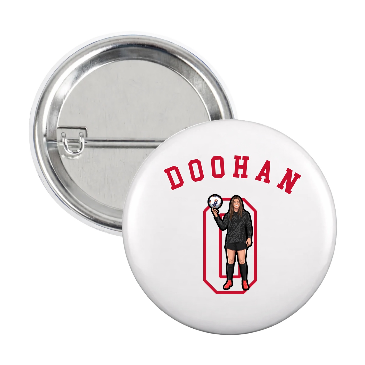 Game Day Button — Shirsey Arch in White
